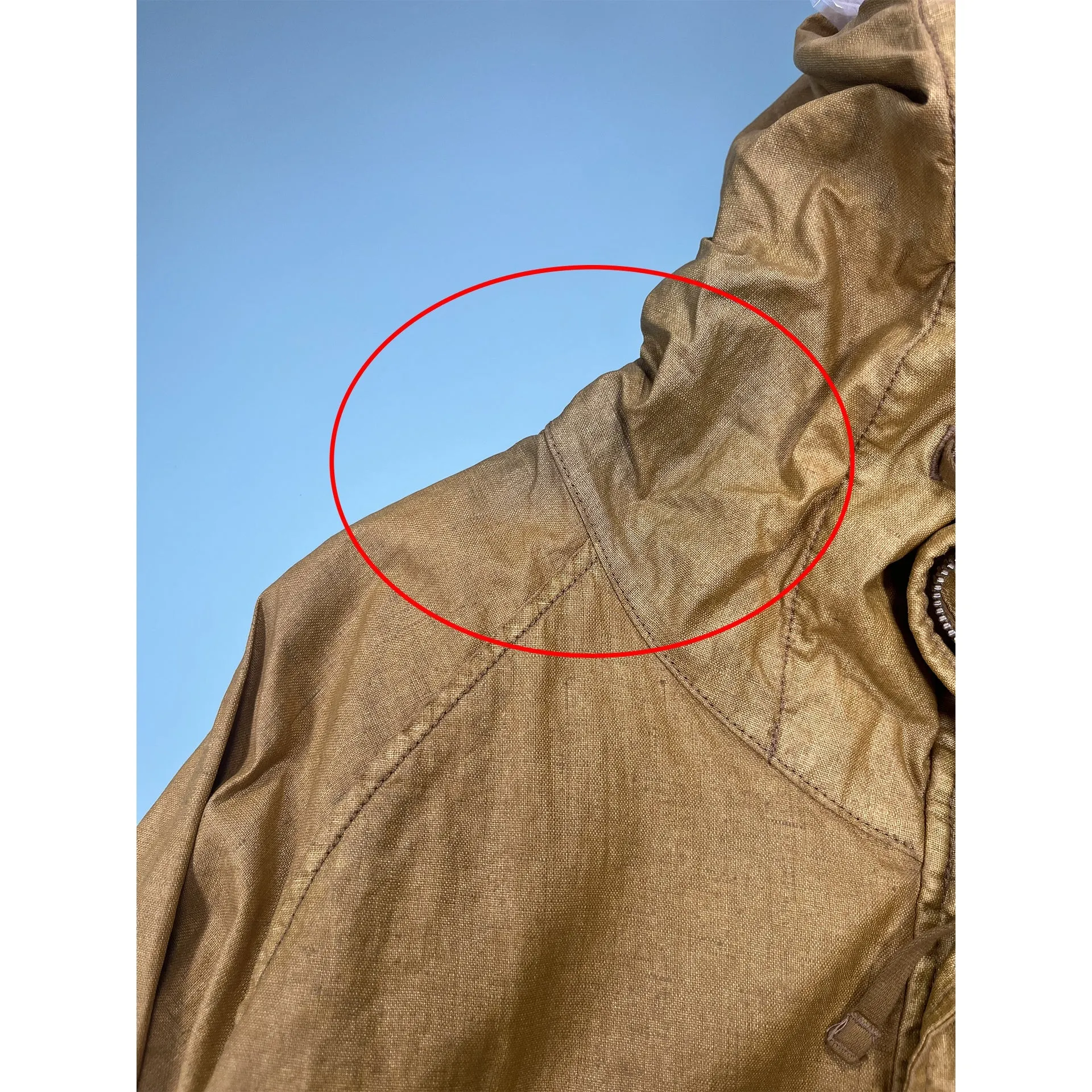 Clarks Originals x C.P. Company Linen Waxed Long Jacket sold by Siebentaschen product image thumbnail 4