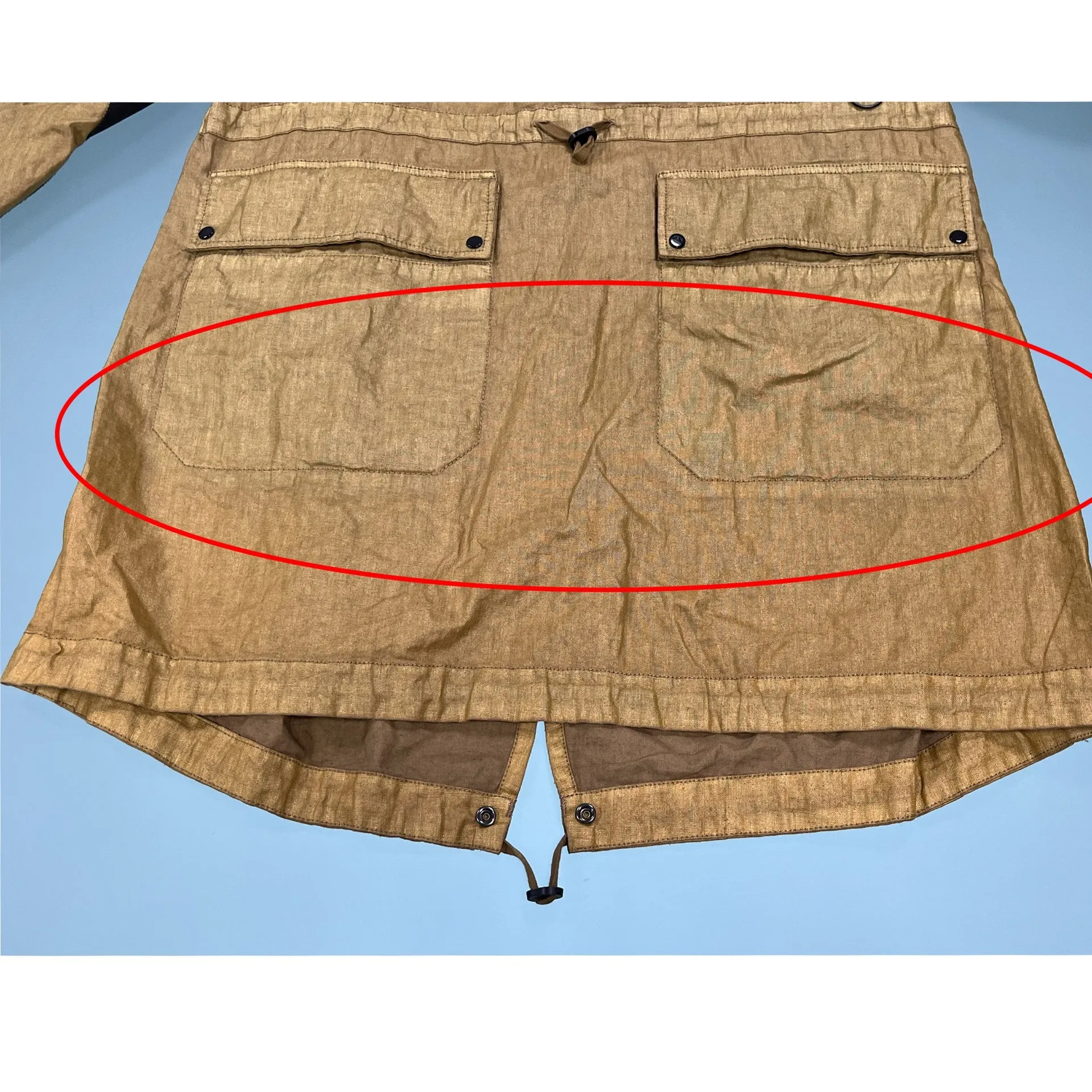 Clarks Originals x C.P. Company Linen Waxed Long Jacket sold by Siebentaschen product image thumbnail 4