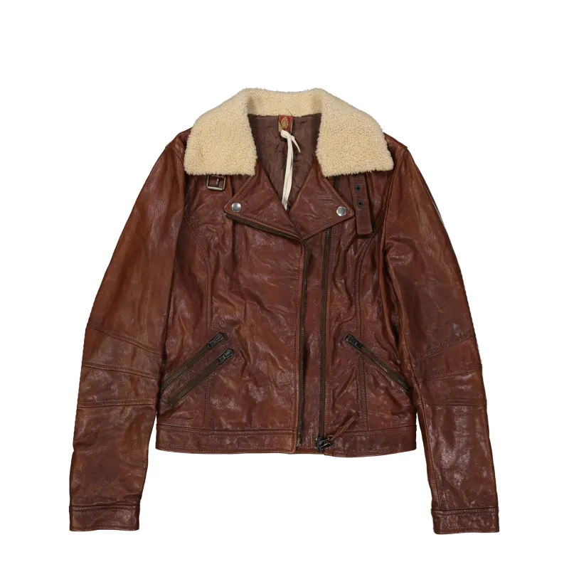 Dondup Leather Jacket sold by Siebentaschen