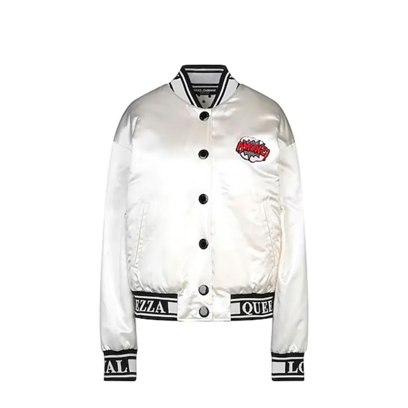 Dolce & Gabbana Mesh Silk Padded Jacket sold by Siebentaschen