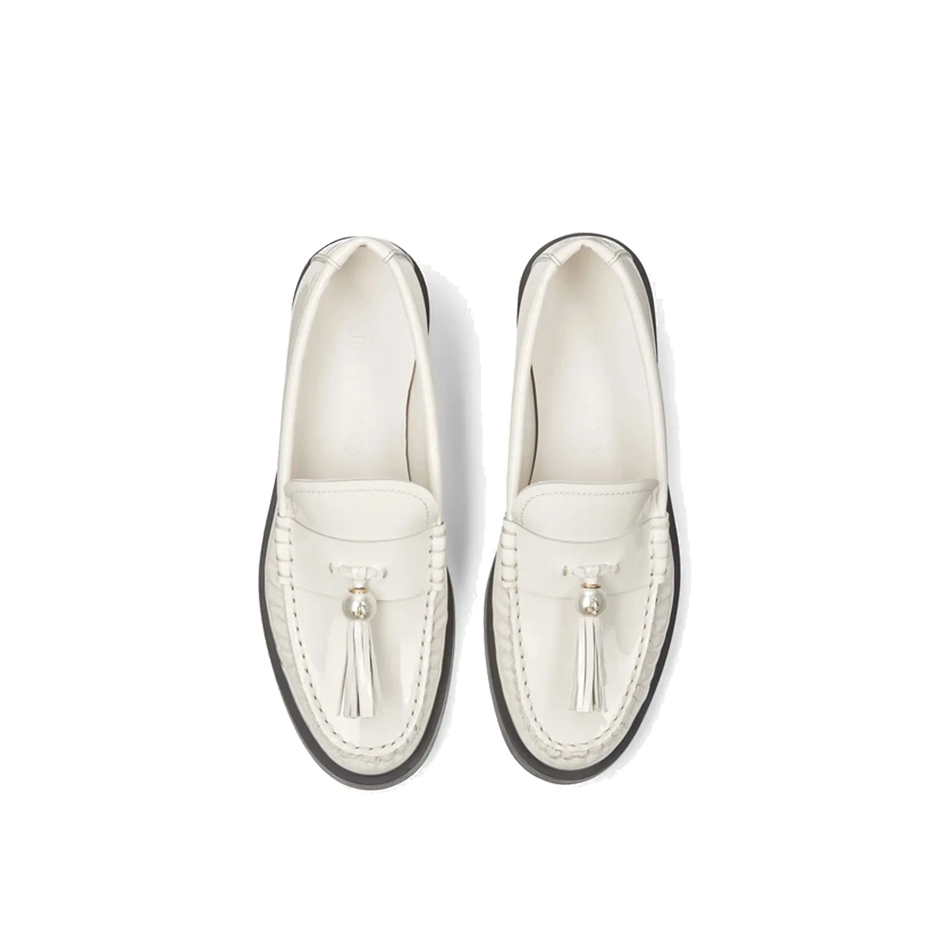 Jimmy Choo Addie Pearl Leather Loafers sold by Siebentaschen product image thumbnail 4