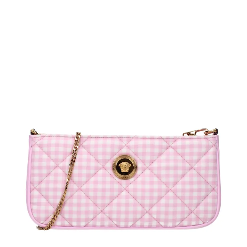 Versace Pink Fabric Shoulder Bag sold by Siebentaschen