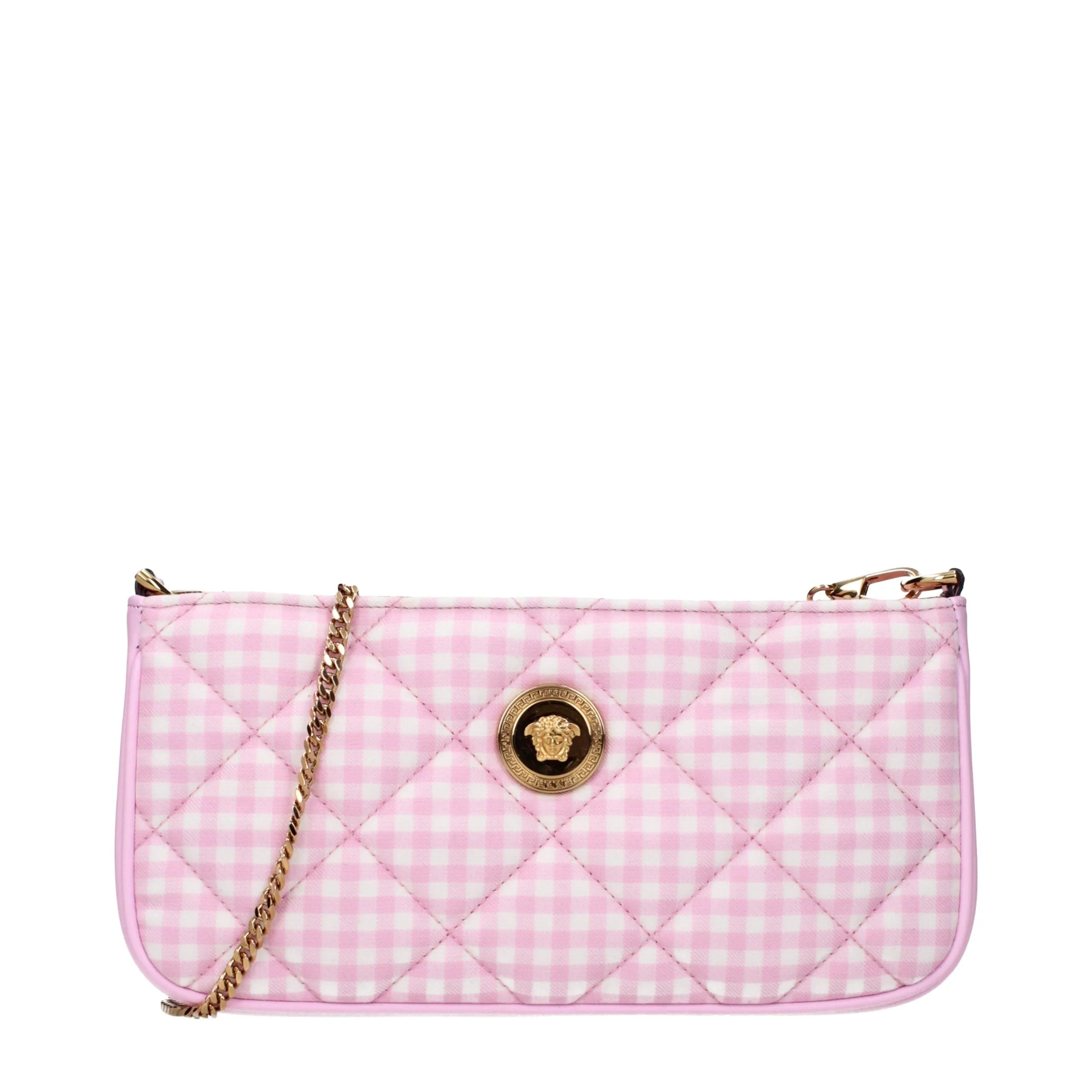 Versace Pink Fabric Shoulder Bag sold by Siebentaschen
