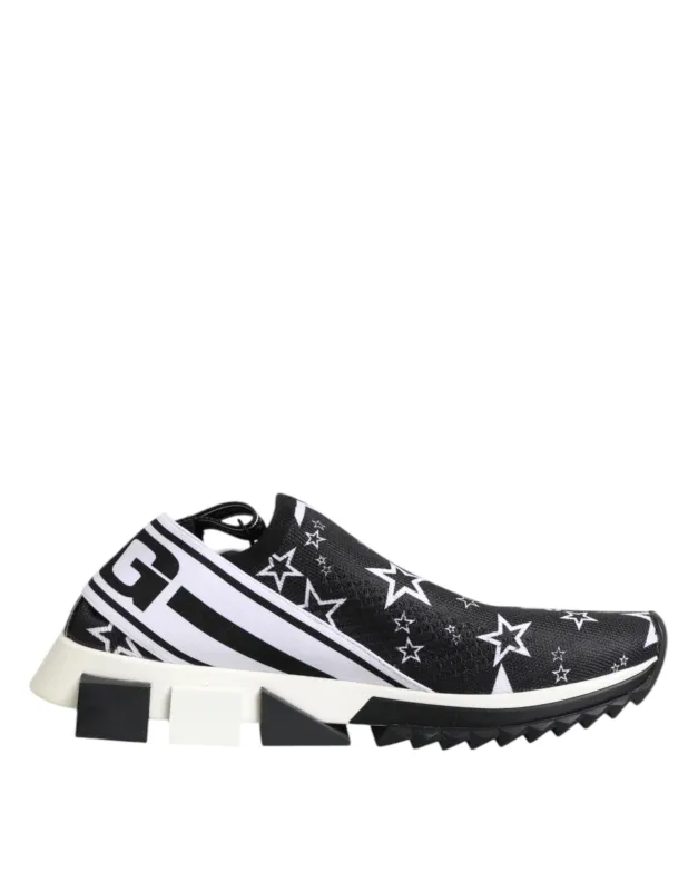 Dolce & Gabbana Black White Sorrento Low Top Sneakers Shoes sold by Siebentaschen