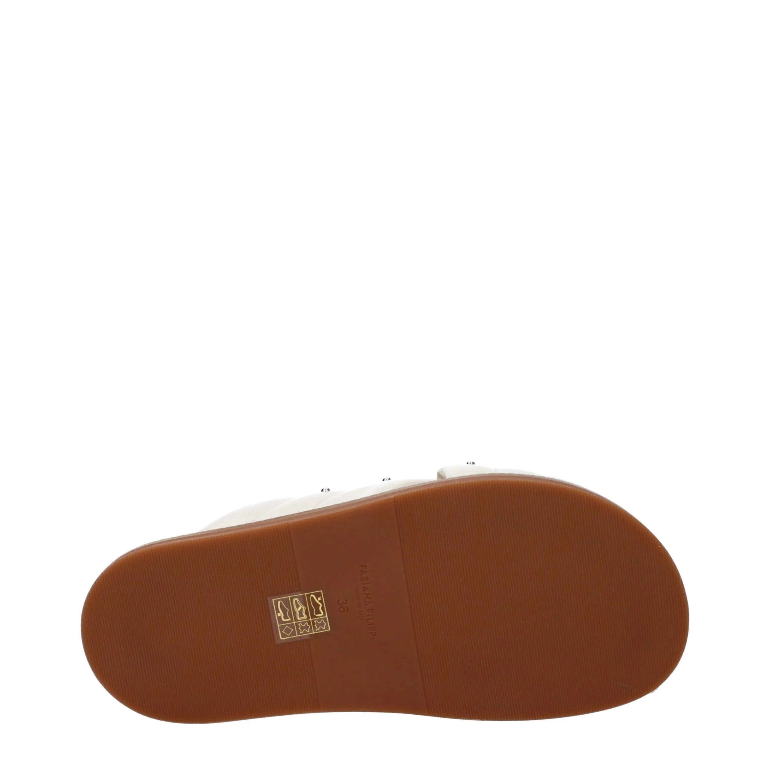 Fabiana Filippi Beige Leather Slippers sold by Siebentaschen product image thumbnail 5