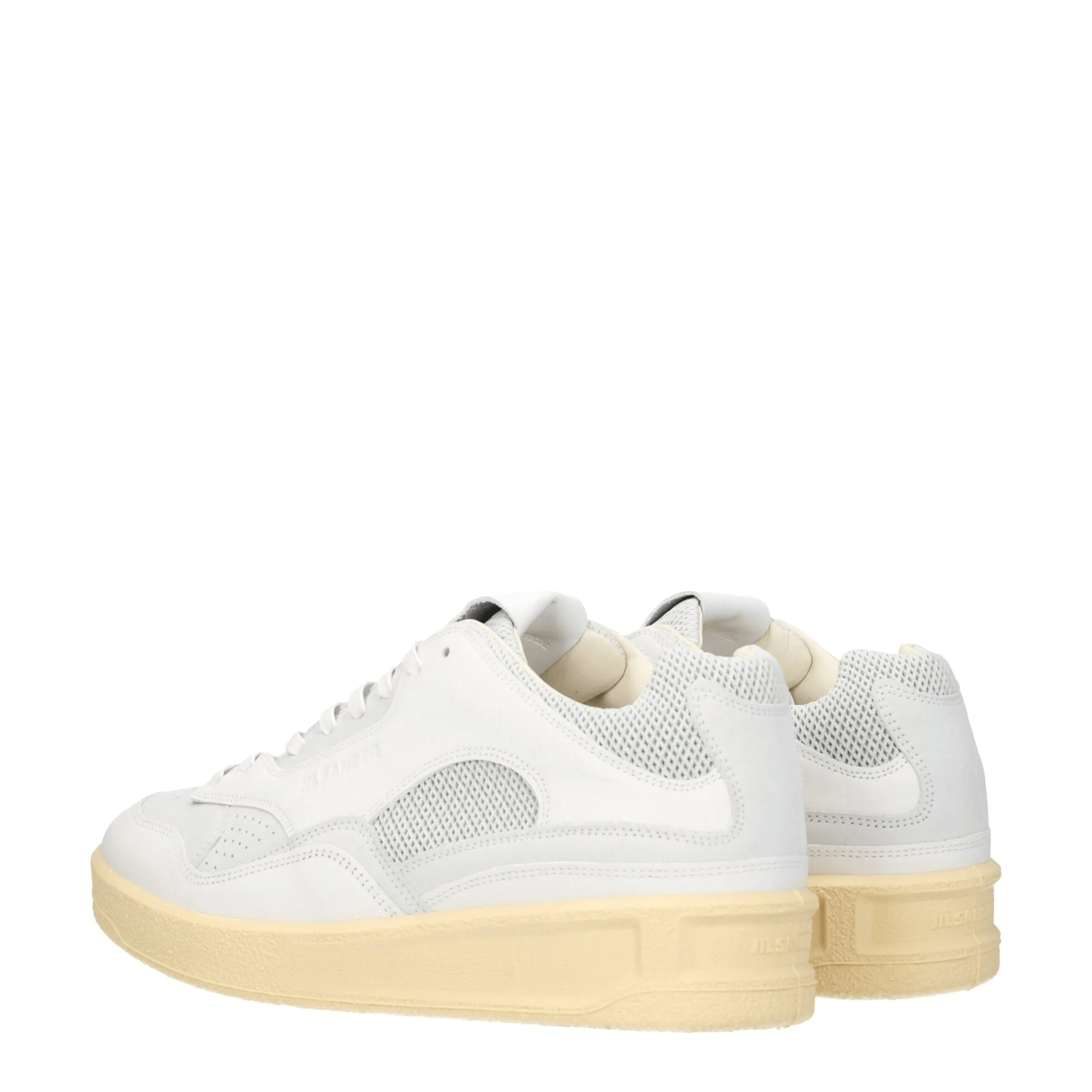 Jil Sander White Leather Low Top Sneakers sold by Siebentaschen product image thumbnail 4