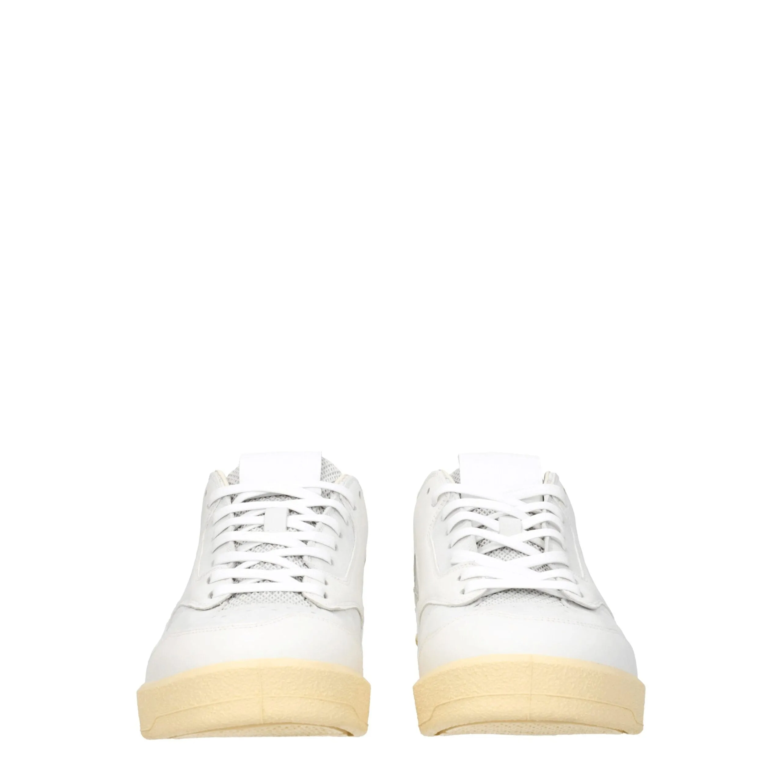 Jil Sander White Leather Low Top Sneakers sold by Siebentaschen product image thumbnail 3