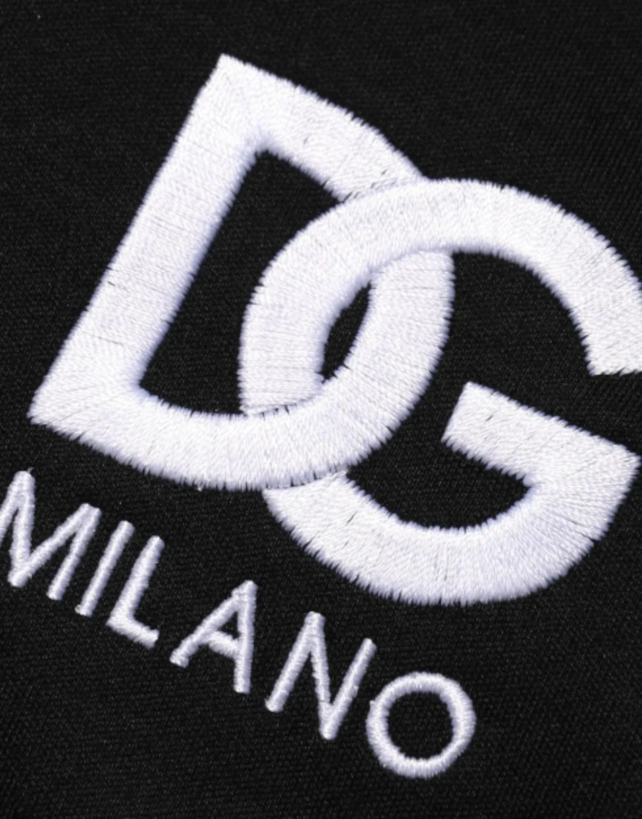 Dolce & Gabbana Black Cotton DG Logo Embroidery Top T-shirt sold by Siebentaschen product image thumbnail 2