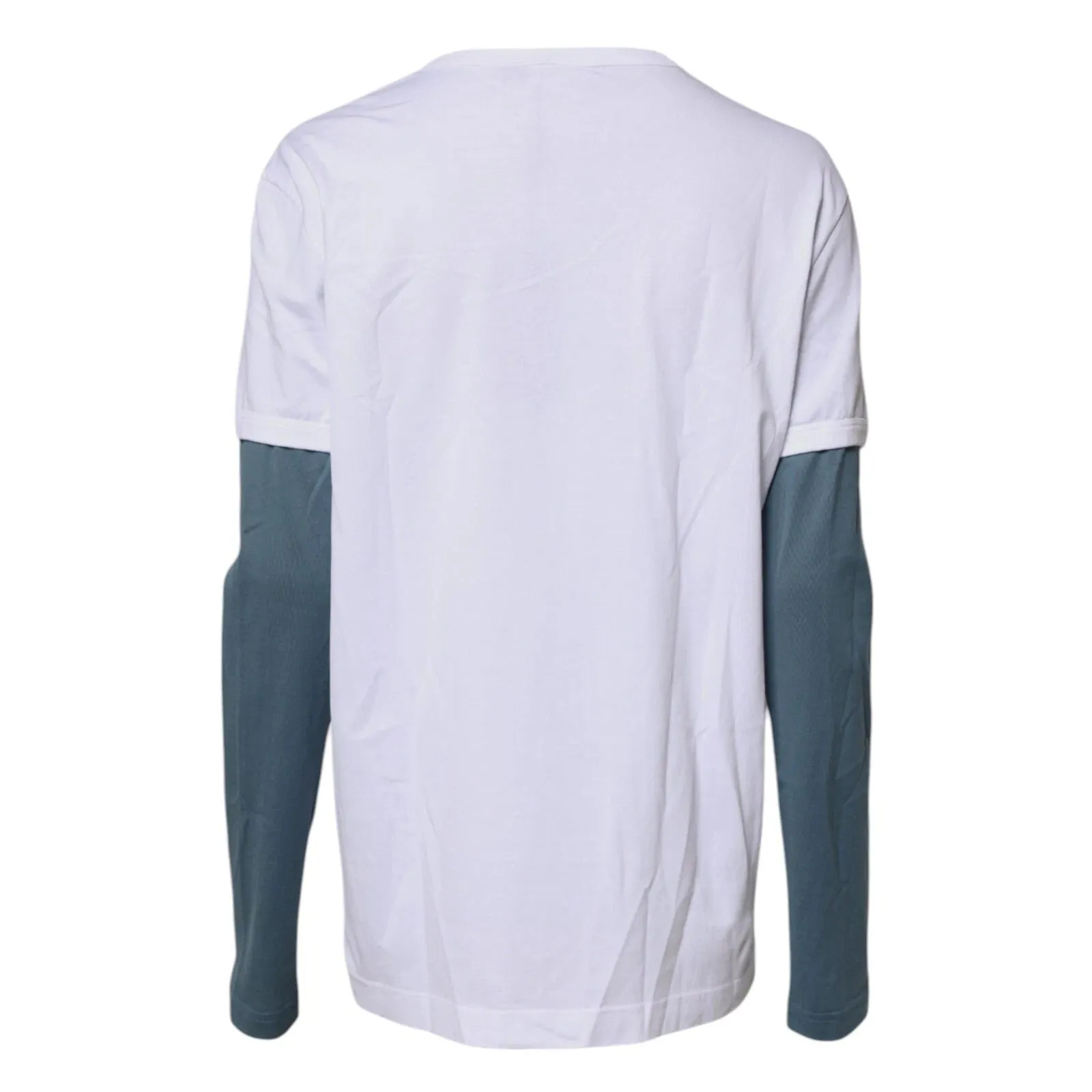 Dolce & Gabbana White Graphic Print Cotton Crew Neck T-shirt sold by Siebentaschen product image thumbnail 3