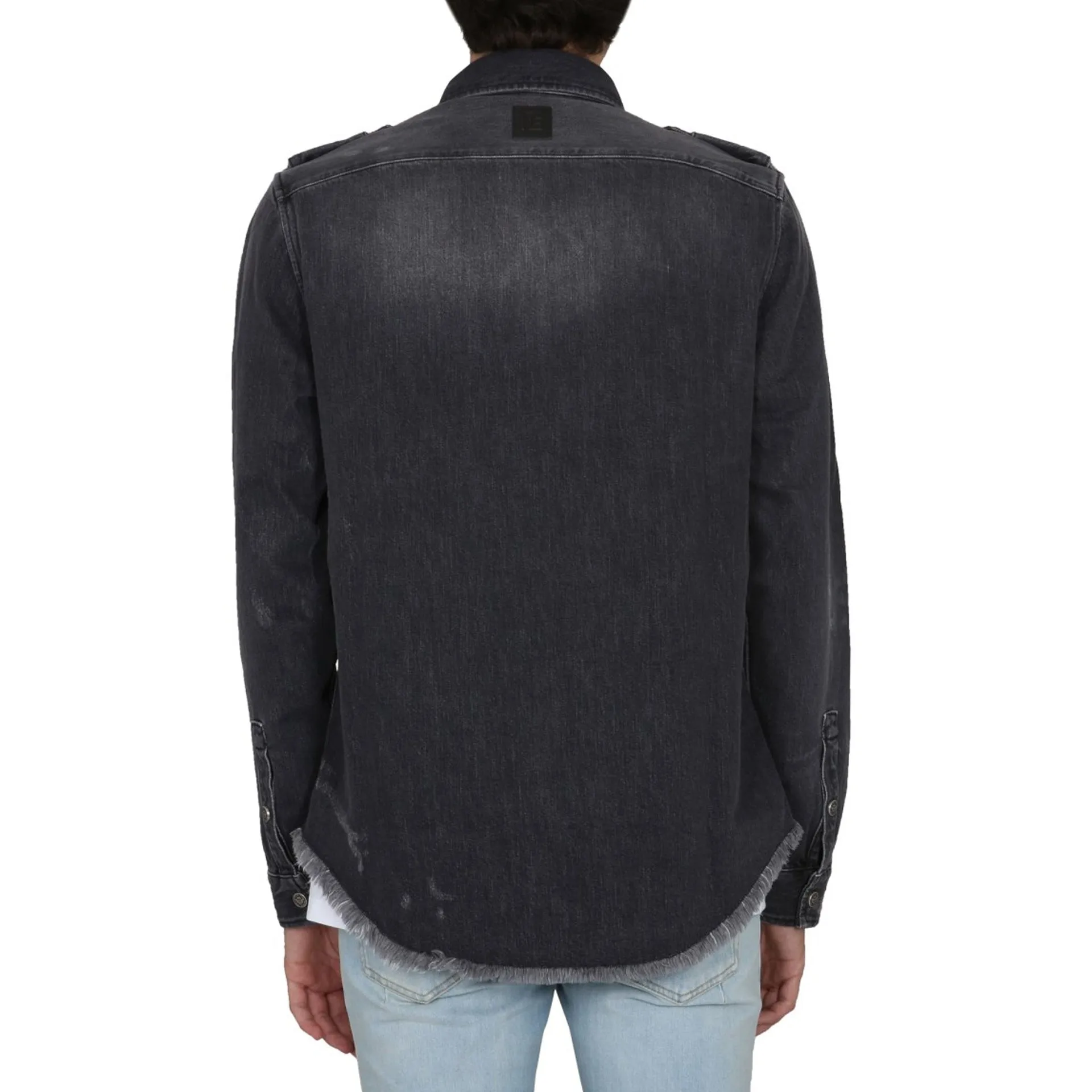 Balmain Cotton Denim Shirt sold by Siebentaschen product image thumbnail 3