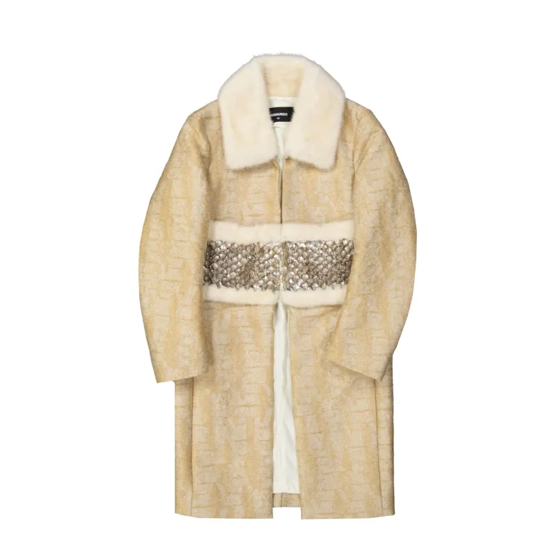 Dsquared2 Crystal Embellished Coat sold by Siebentaschen