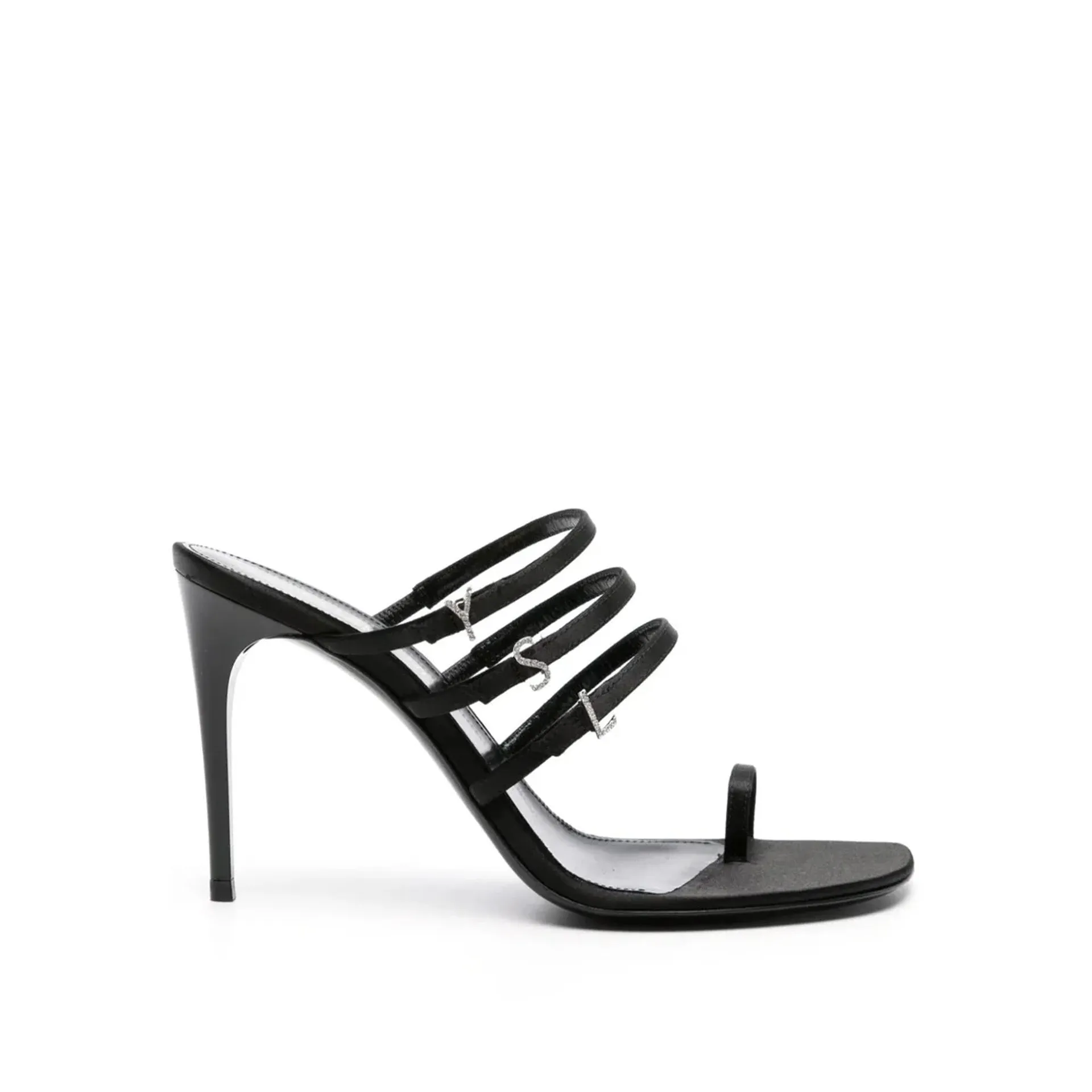 Saint Laurent Jerry 95 Satin Sandals sold by Siebentaschen