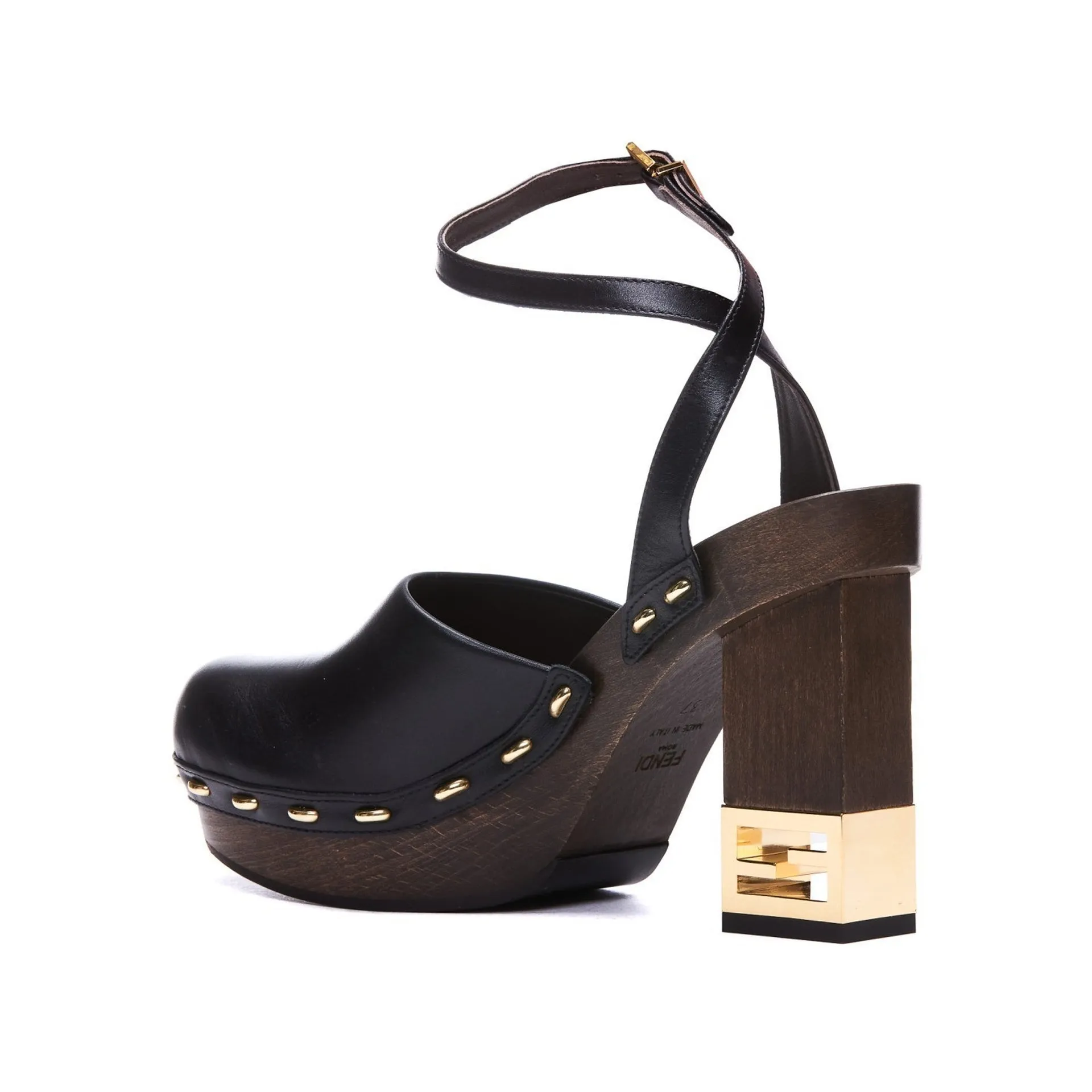 Fendi Decorative Heel Leather Pumps sold by Siebentaschen product image thumbnail 3