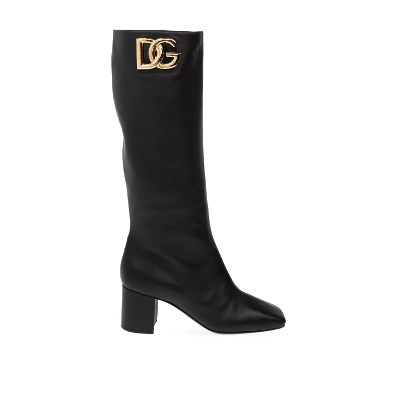 Dolce & Gabbana Leather Boots sold by Siebentaschen