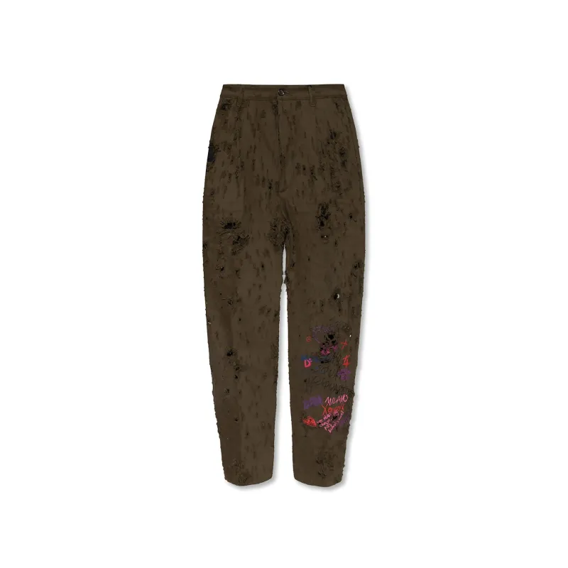 Dsquared2 ‘Aviator’ Relaxed-Fitting Trousers sold by Siebentaschen