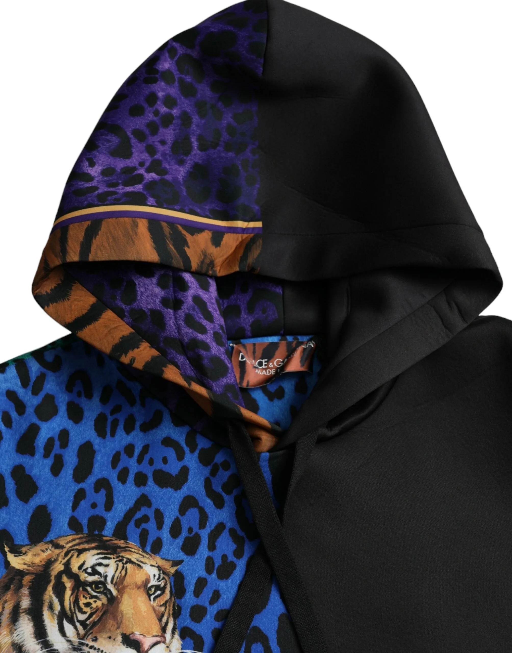 Dolce & Gabbana Multicolor Tiger Hooded Sweatshirt Sweater sold by Siebentaschen product image thumbnail 3