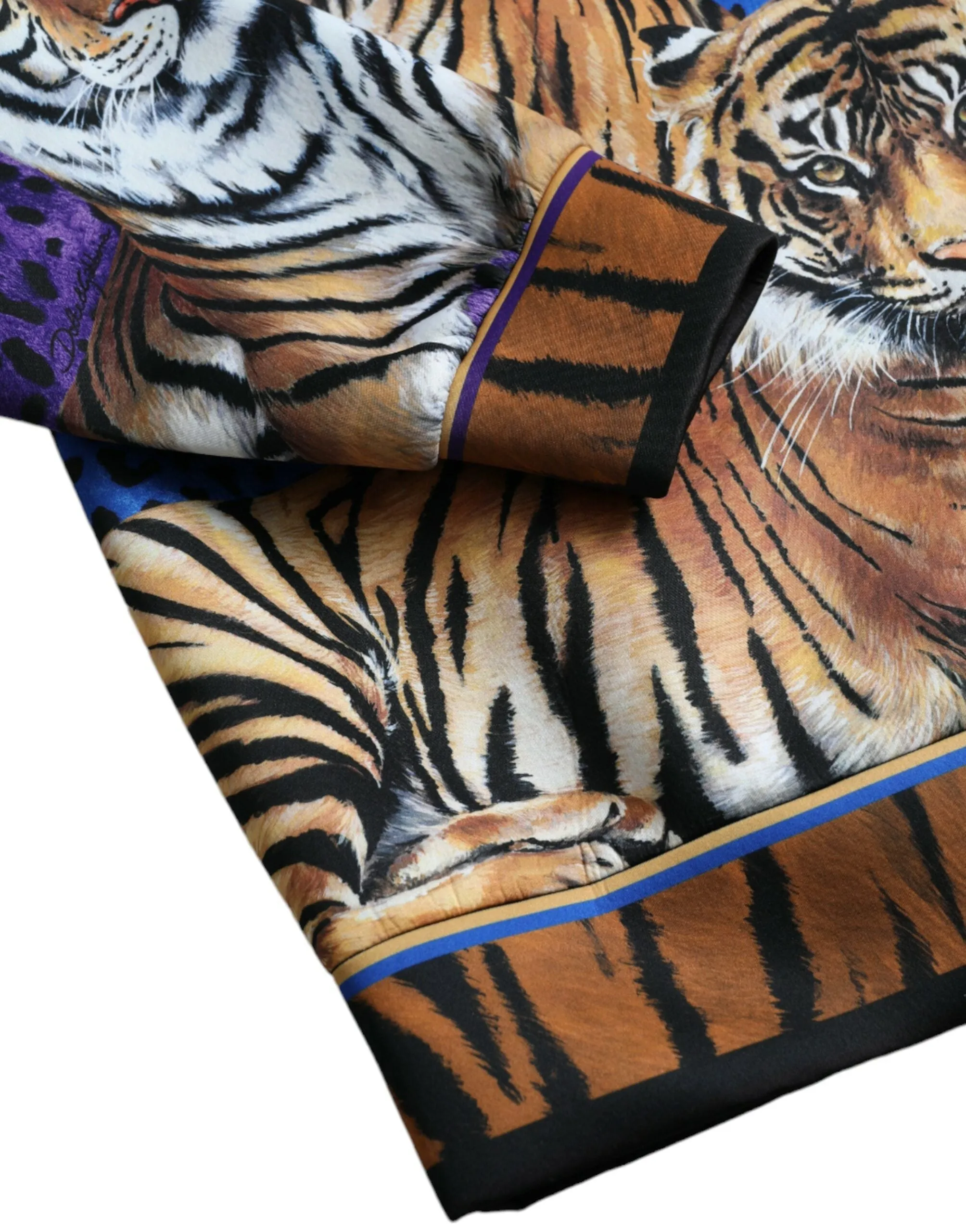 Dolce & Gabbana Multicolor Tiger Hooded Sweatshirt Sweater sold by Siebentaschen product image thumbnail 4