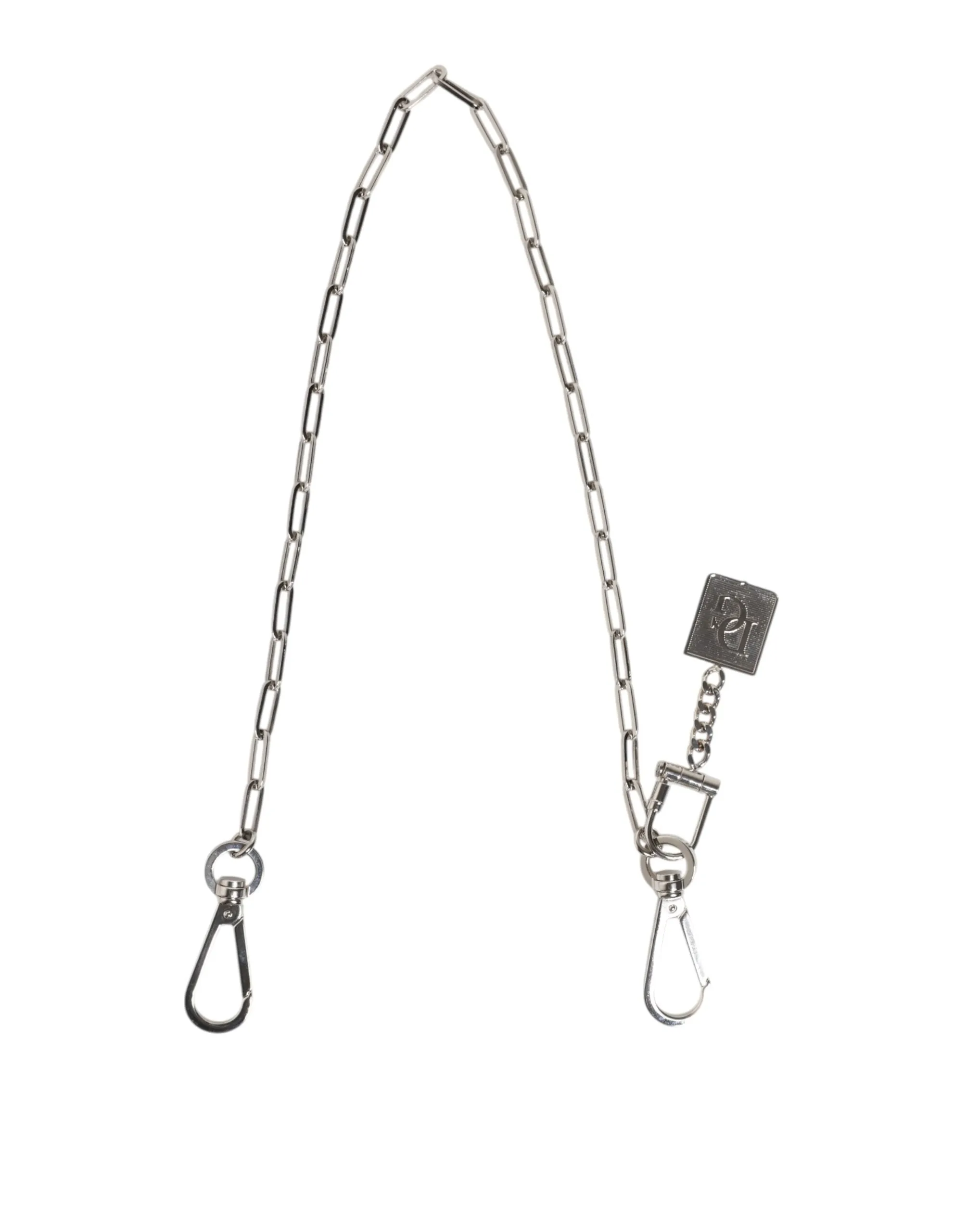 Dolce & Gabbana Silver Tone Metal Chain DG Charm Belt Keychain sold by Siebentaschen product image thumbnail 5