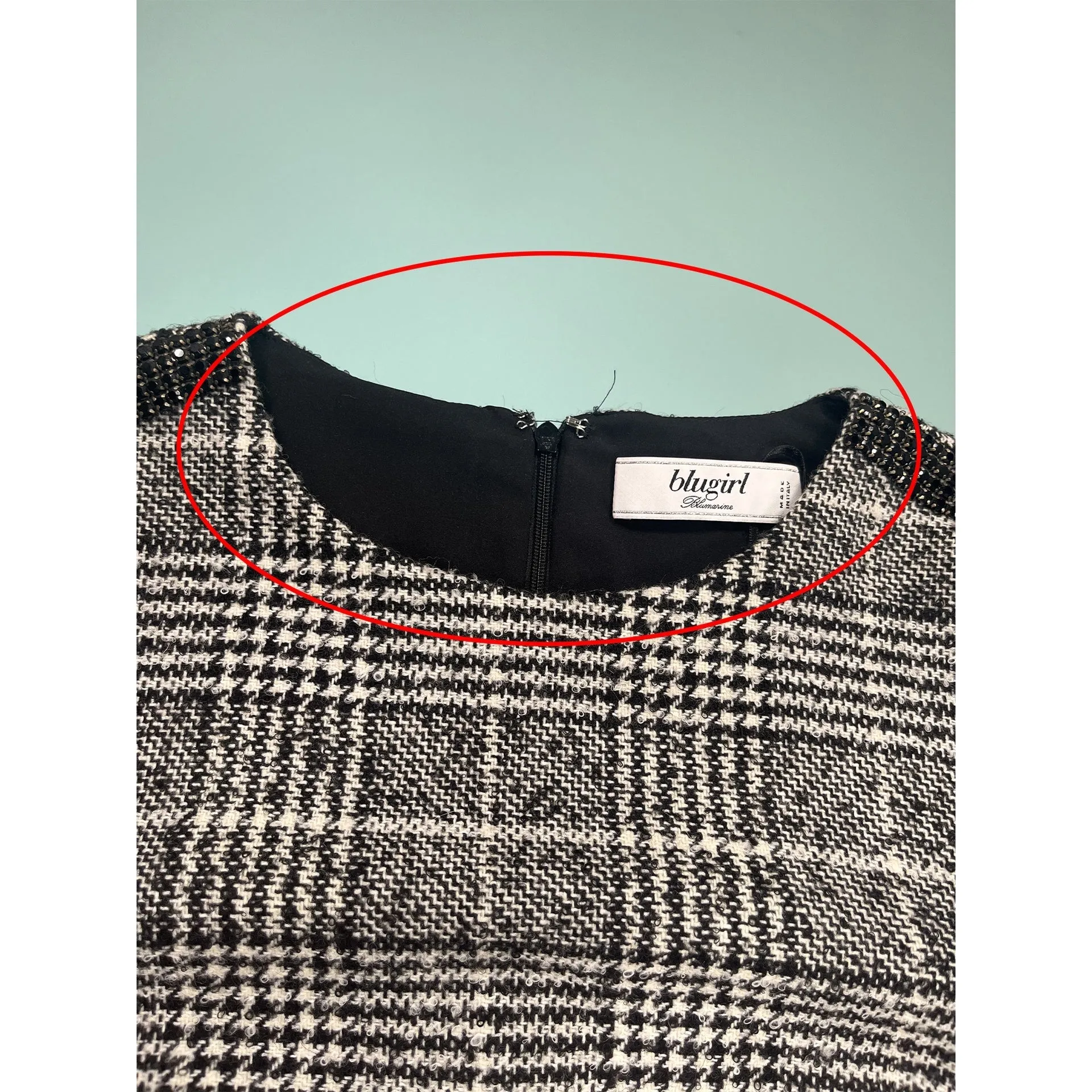 Blugirl Blend Wool Mini Dress sold by Siebentaschen product image thumbnail 3