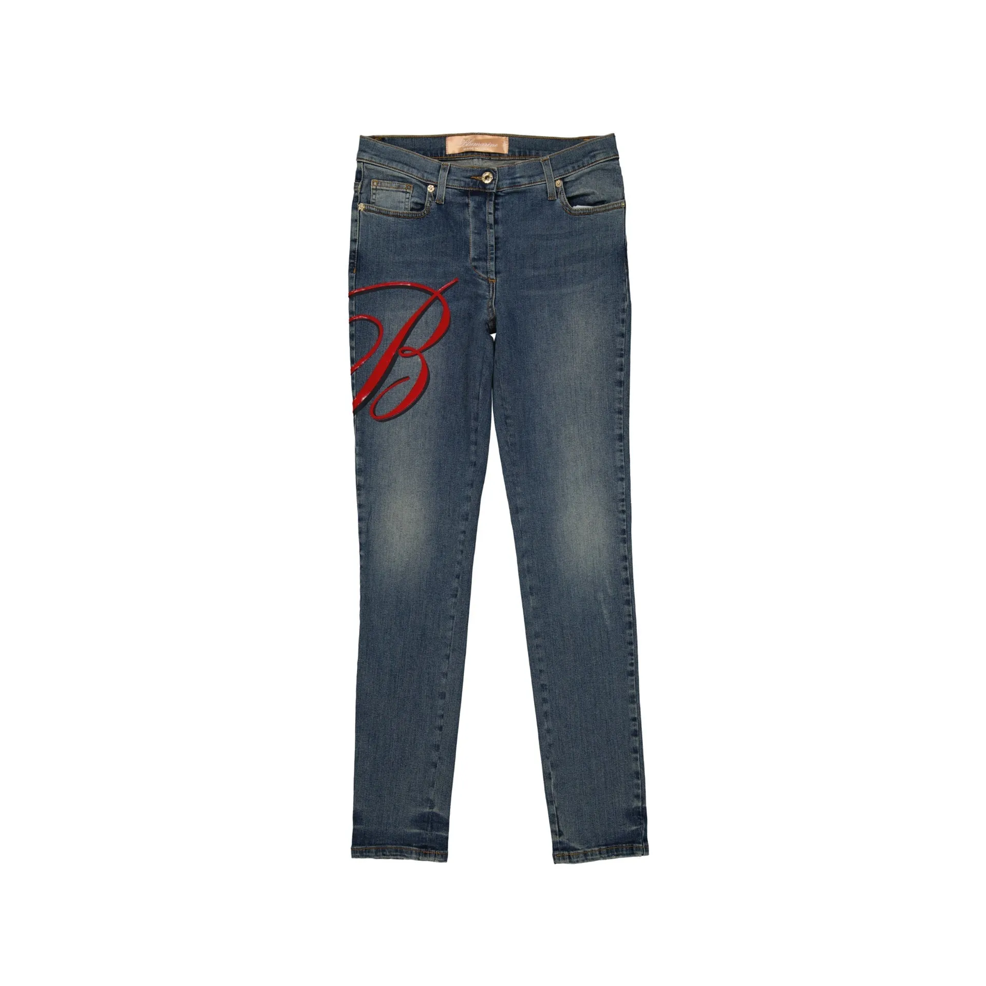 Blumarine Cotton Denim Jeans sold by Siebentaschen