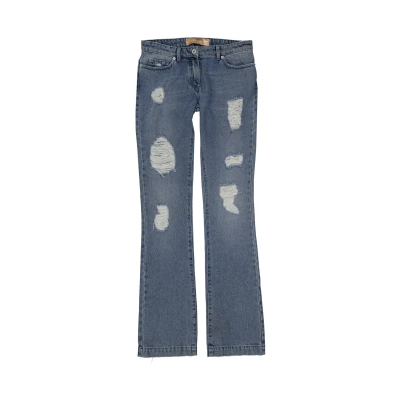 Blumarine Cotton Denim Jeans sold by Siebentaschen