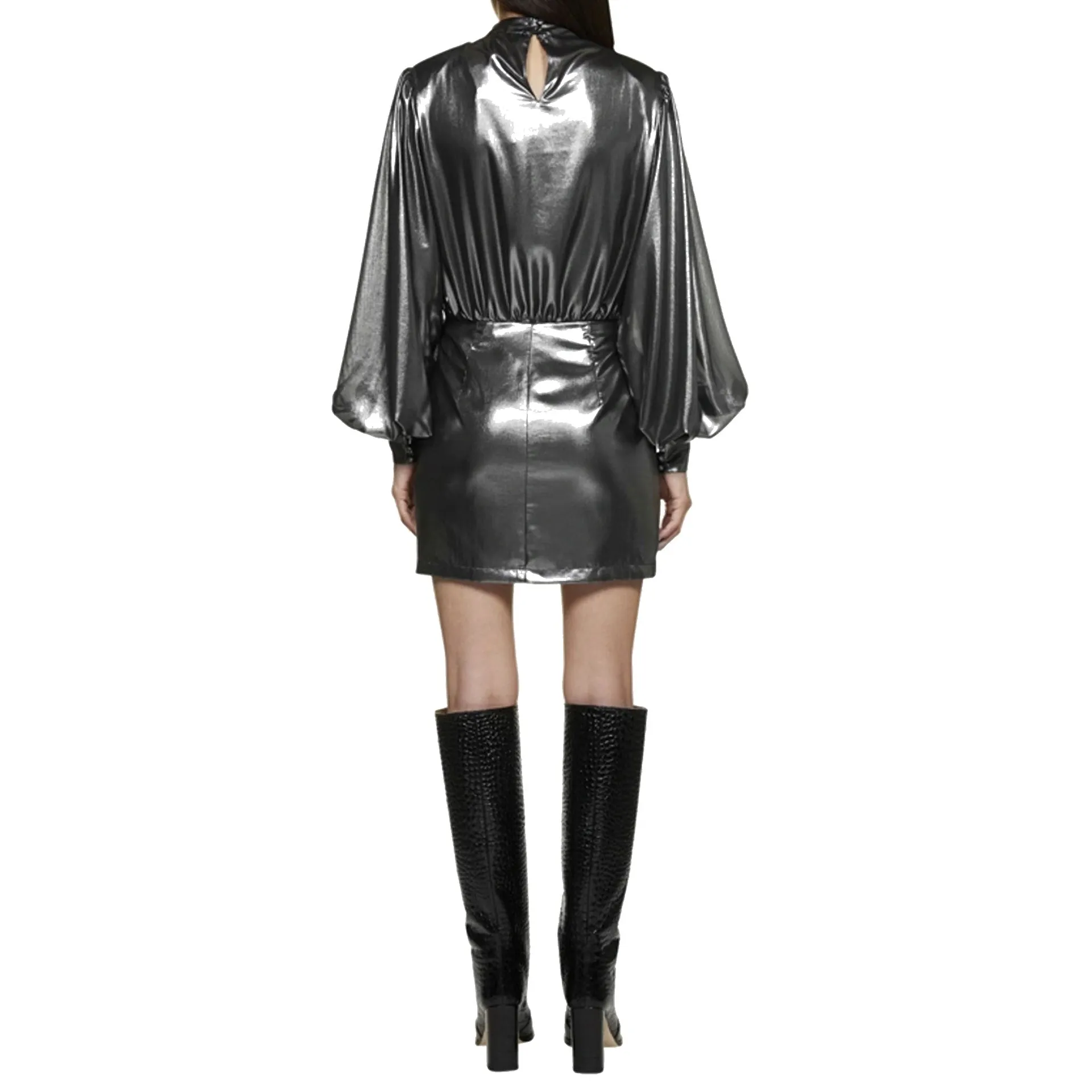 Blanca Vita Abelia Laminated Mini Dress sold by Siebentaschen product image thumbnail 3