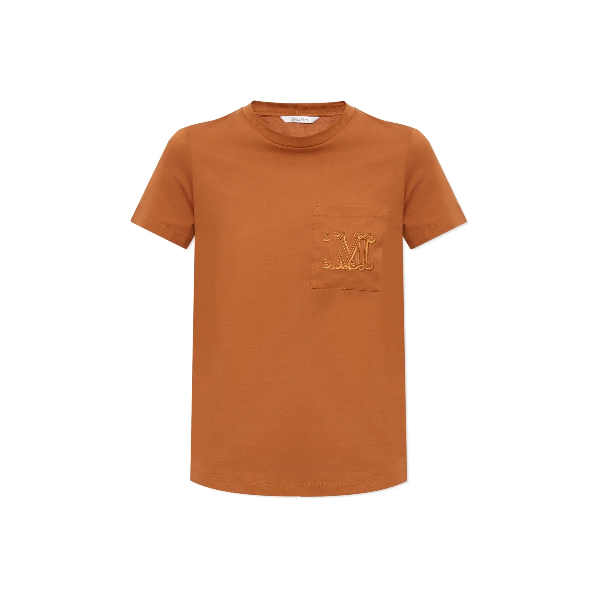 Max Mara 'Papaia' Cotton Logo T-Shirt sold by Siebentaschen