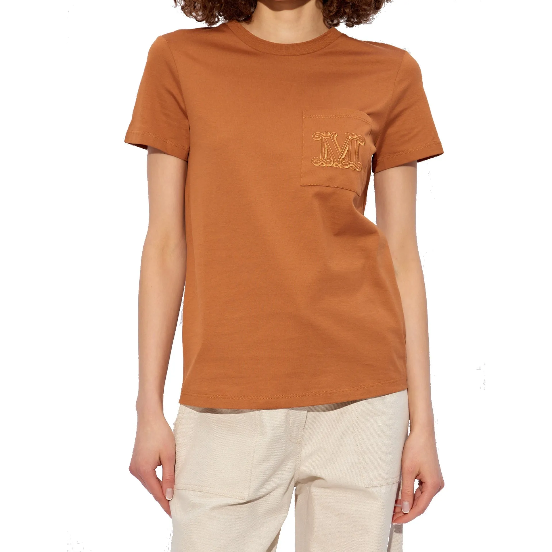 Max Mara 'Papaia' Cotton Logo T-Shirt sold by Siebentaschen product image thumbnail 2