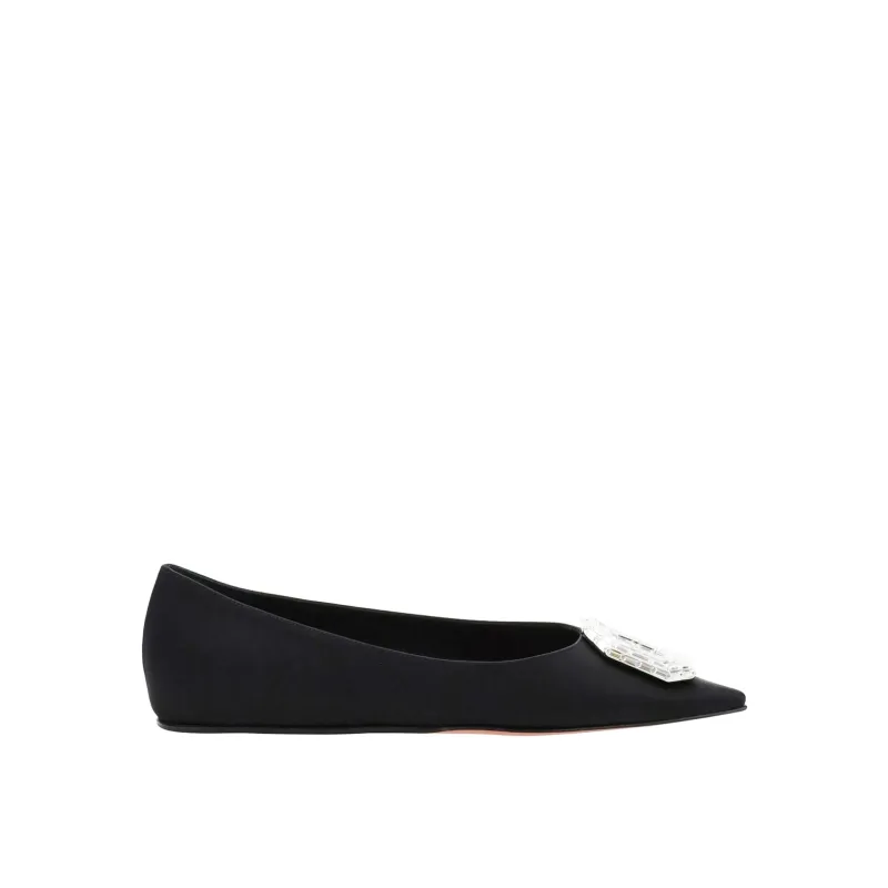 Amina Muaddi Camellia Ballerina Flats sold by Siebentaschen