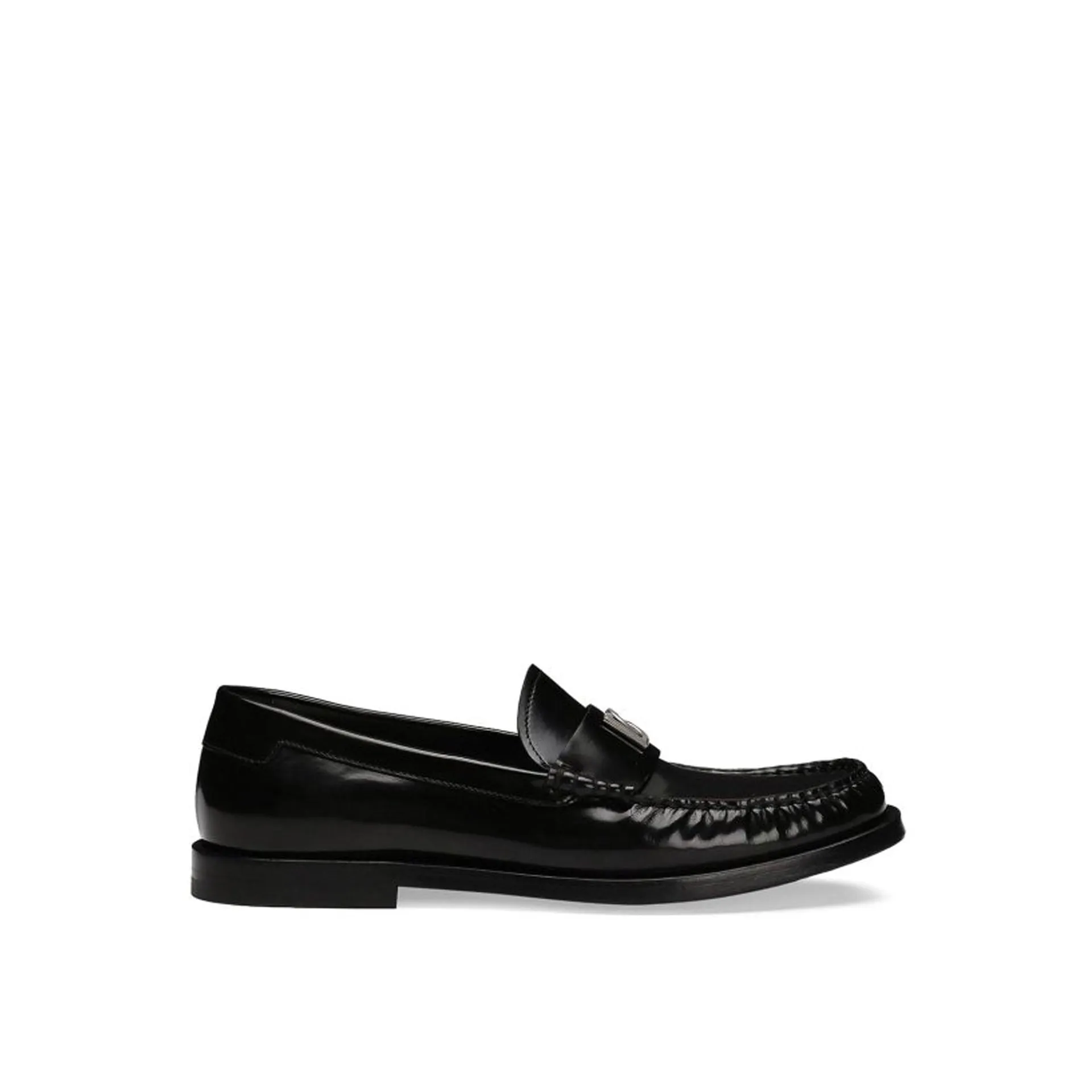 Dolce & Gabbana Leather Logo Loafers sold by Siebentaschen