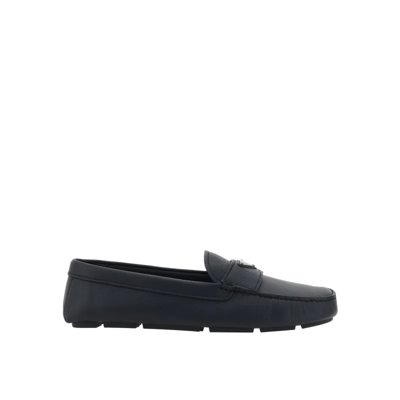Prada Drive Leather Loafers sold by Siebentaschen