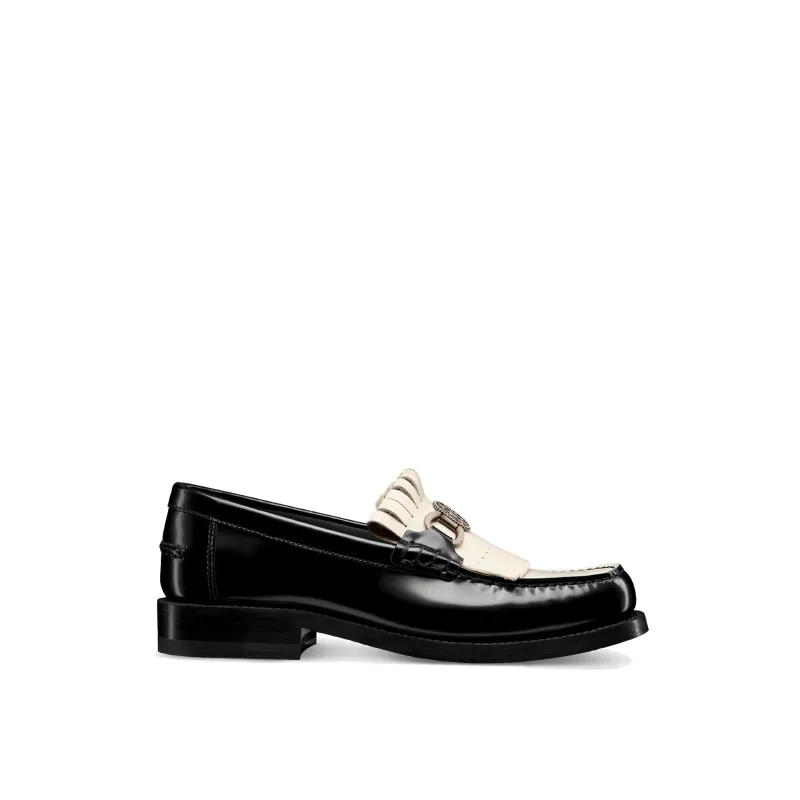 Dior Emblem Leather Loafers sold by Siebentaschen