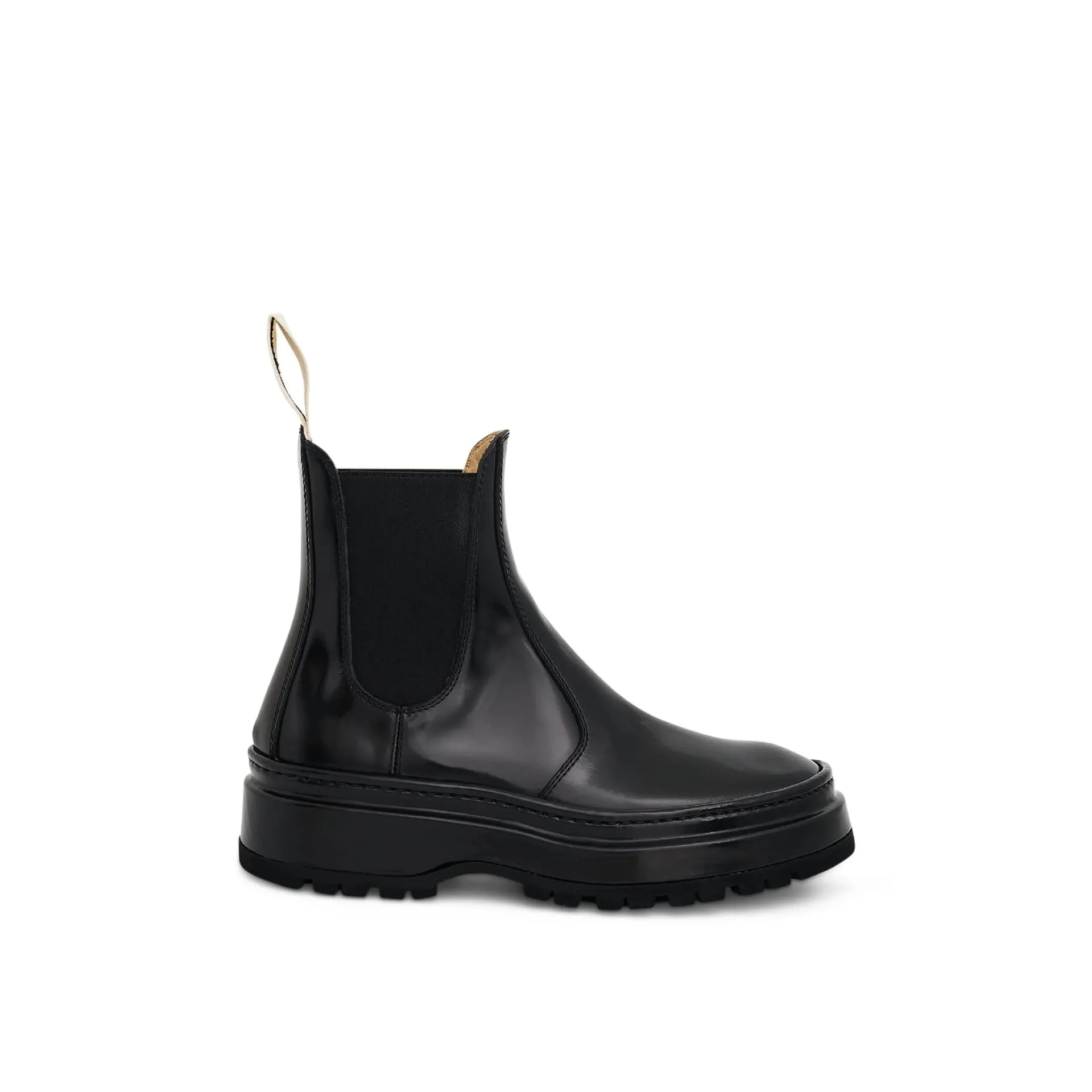 Jacquemus Pavane Leather Boots sold by Siebentaschen