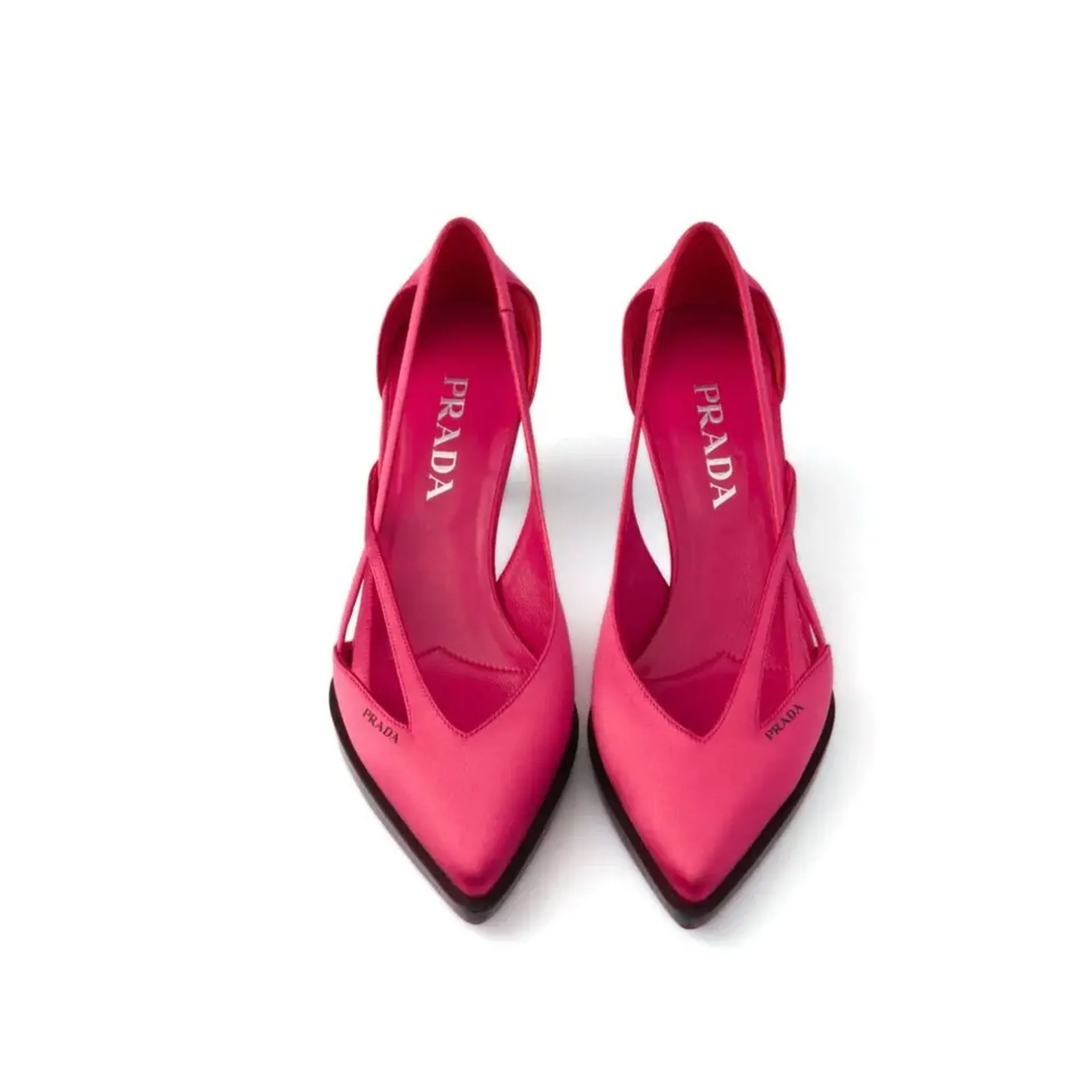 Prada 55mm Satin Cut-Out Pumps sold by Siebentaschen product image thumbnail 4