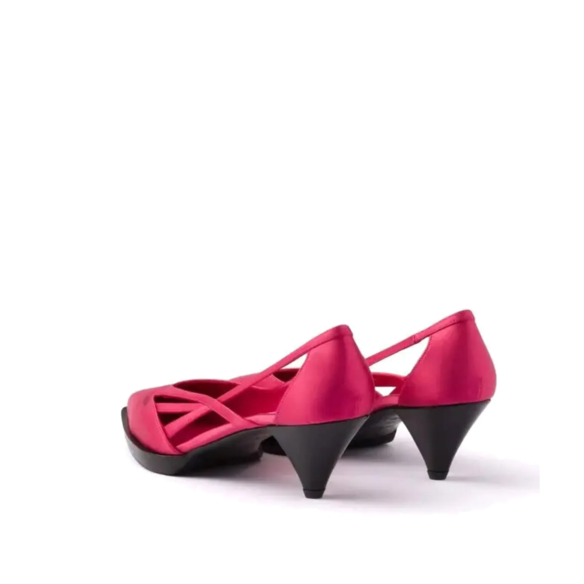 Prada 55mm Satin Cut-Out Pumps sold by Siebentaschen product image thumbnail 3