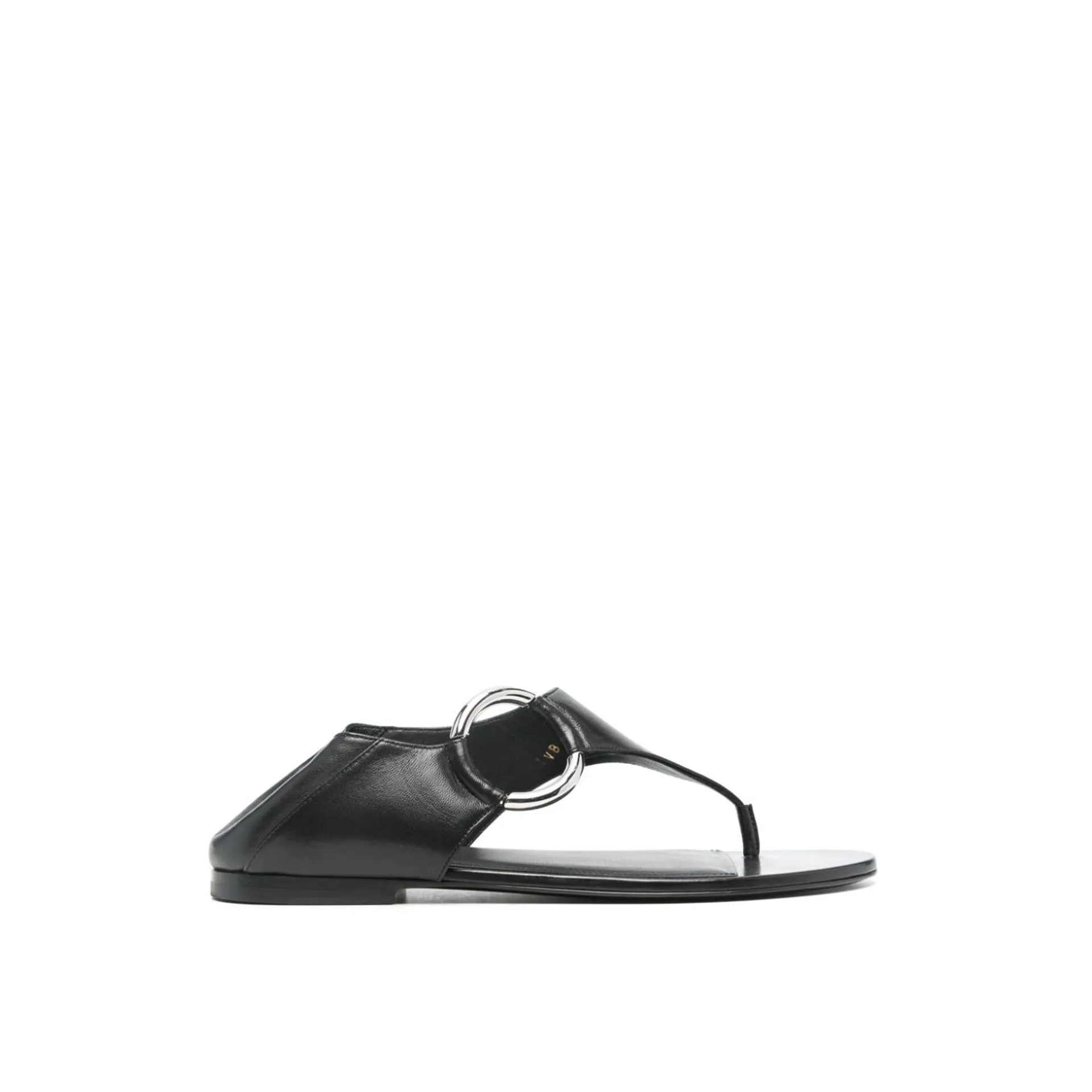 Saint Laurent Ring Leather Flat Sandals sold by Siebentaschen product image thumbnail 5