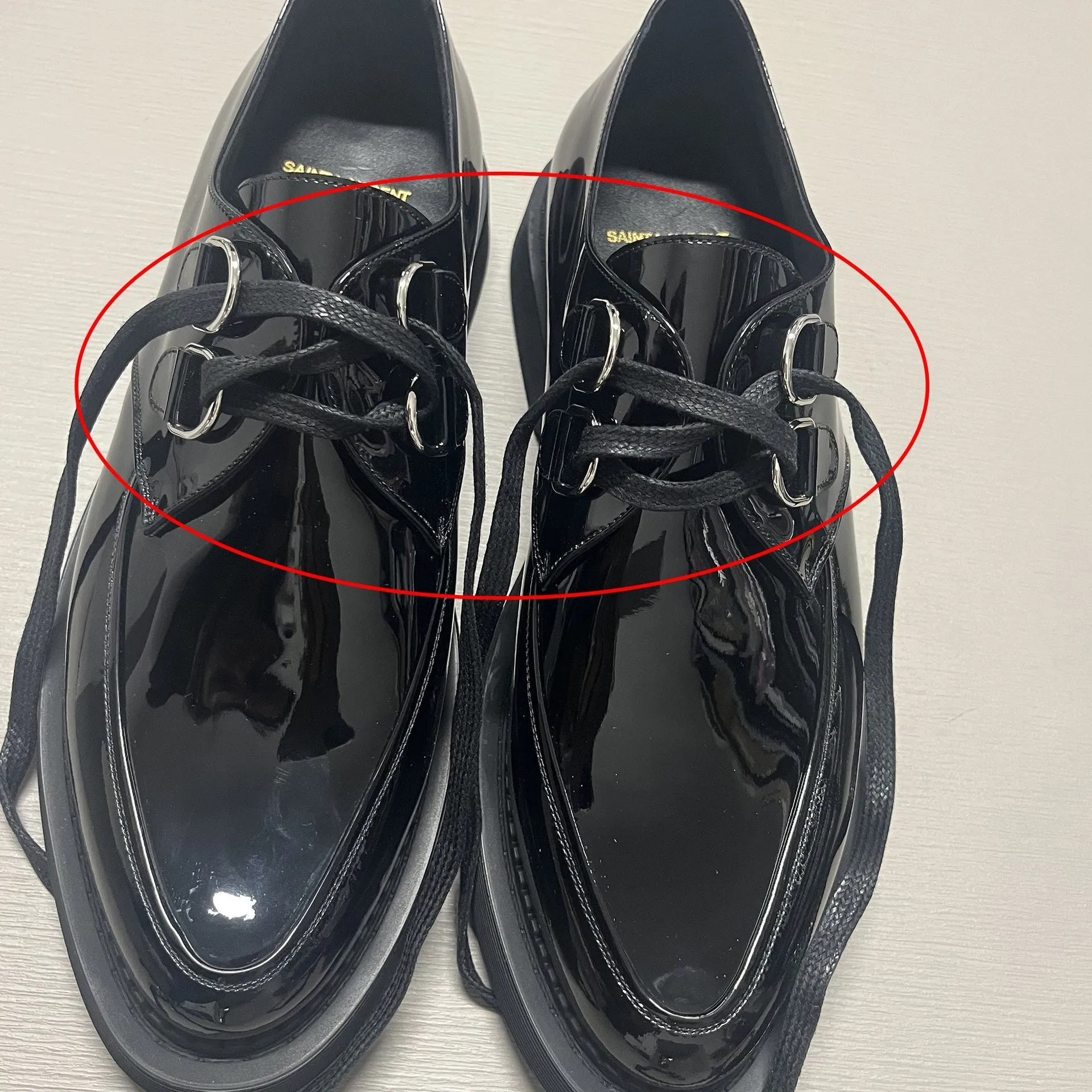 Saint Laurent Teddy Leather Derbies sold by Siebentaschen product image thumbnail 5