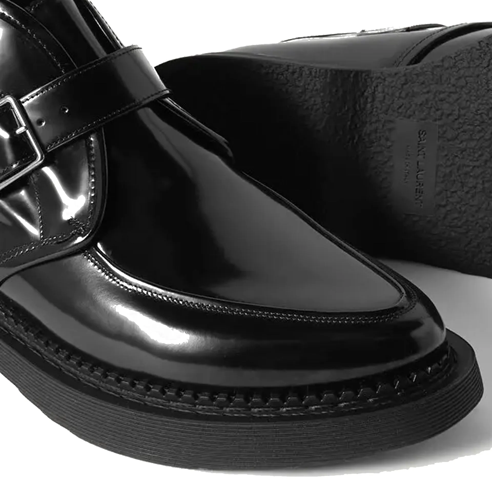 Saint Laurent Leather Creeper Boots sold by Siebentaschen product image thumbnail 4