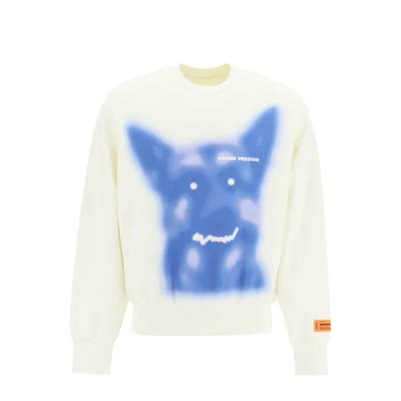 Heron Preston Beware Of Dog Cotton Sweatshirt made by Heron Preston