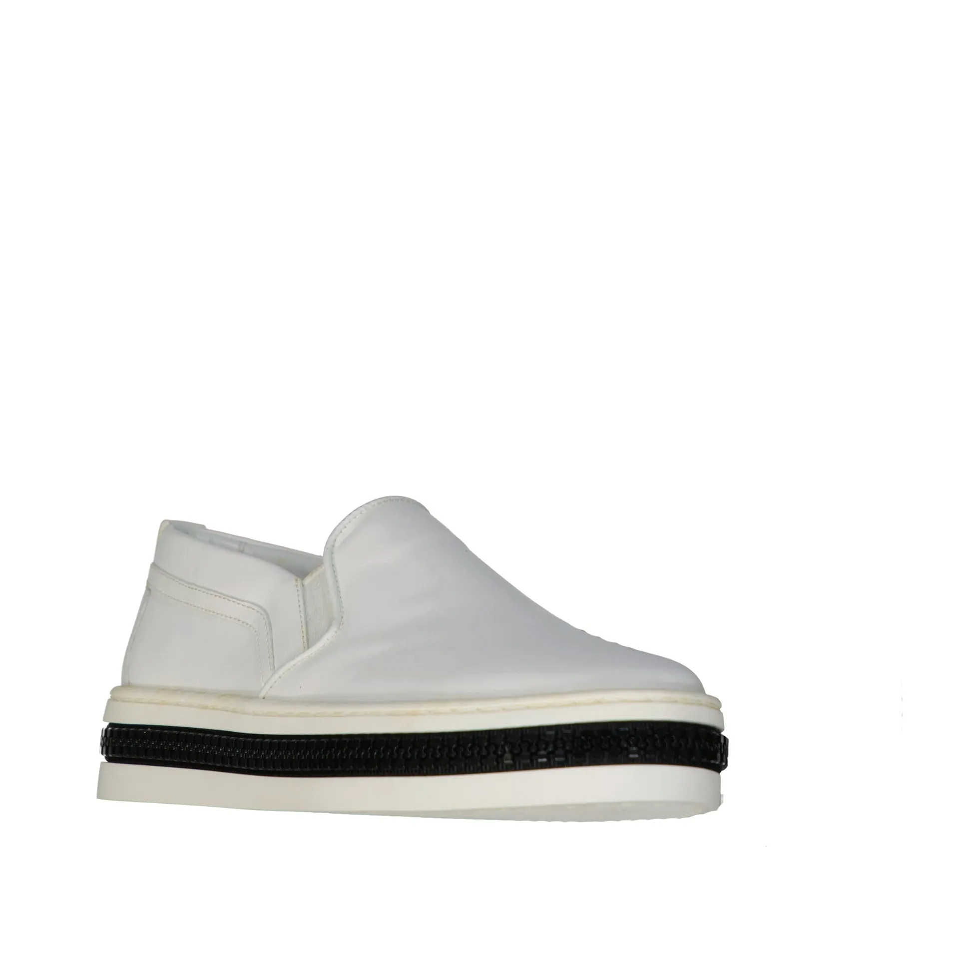 Sergio Rossi Leather Slip-Op Sneakers sold by Siebentaschen product image thumbnail 2