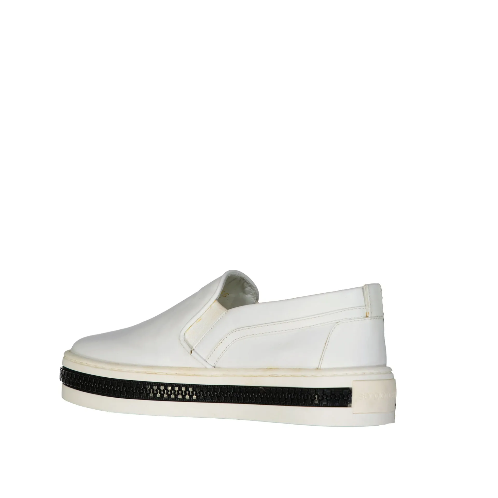 Sergio Rossi Leather Slip-Op Sneakers sold by Siebentaschen product image thumbnail 3