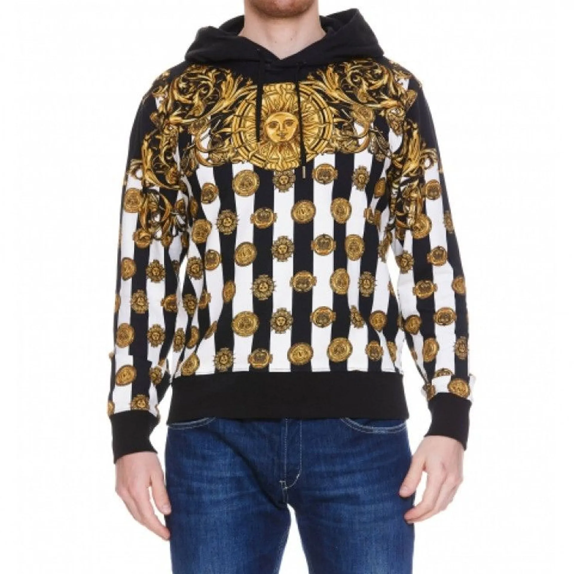 Versace Jeans Couture Printed Hooded Sweatshirt sold by Siebentaschen product image thumbnail 2