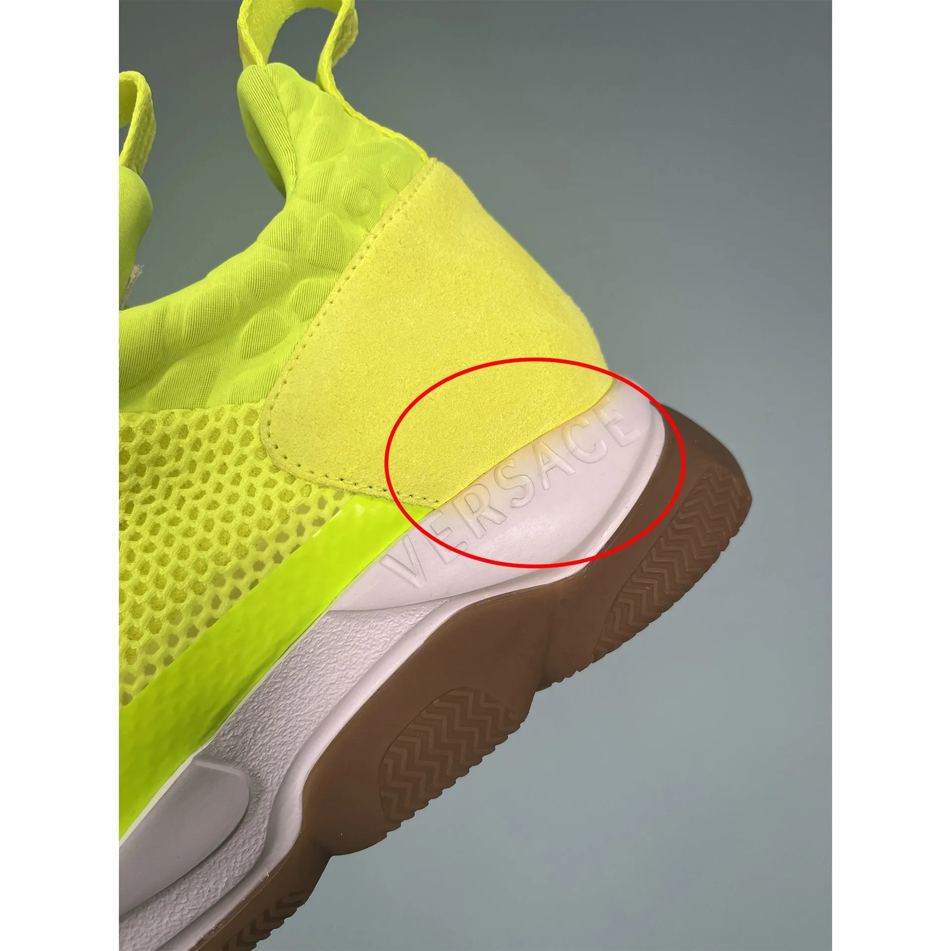 Versace SS19 Neon "Cross Chainer" Sneakers sold by Siebentaschen product image thumbnail 5