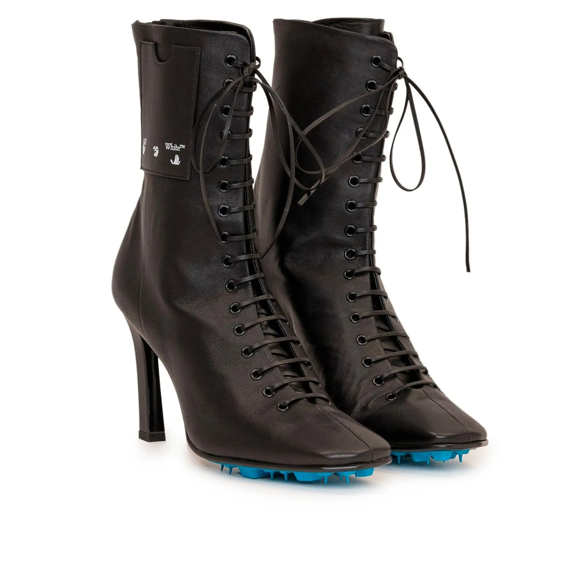 Off-White Leather Heel Boots sold by Siebentaschen product image thumbnail 2