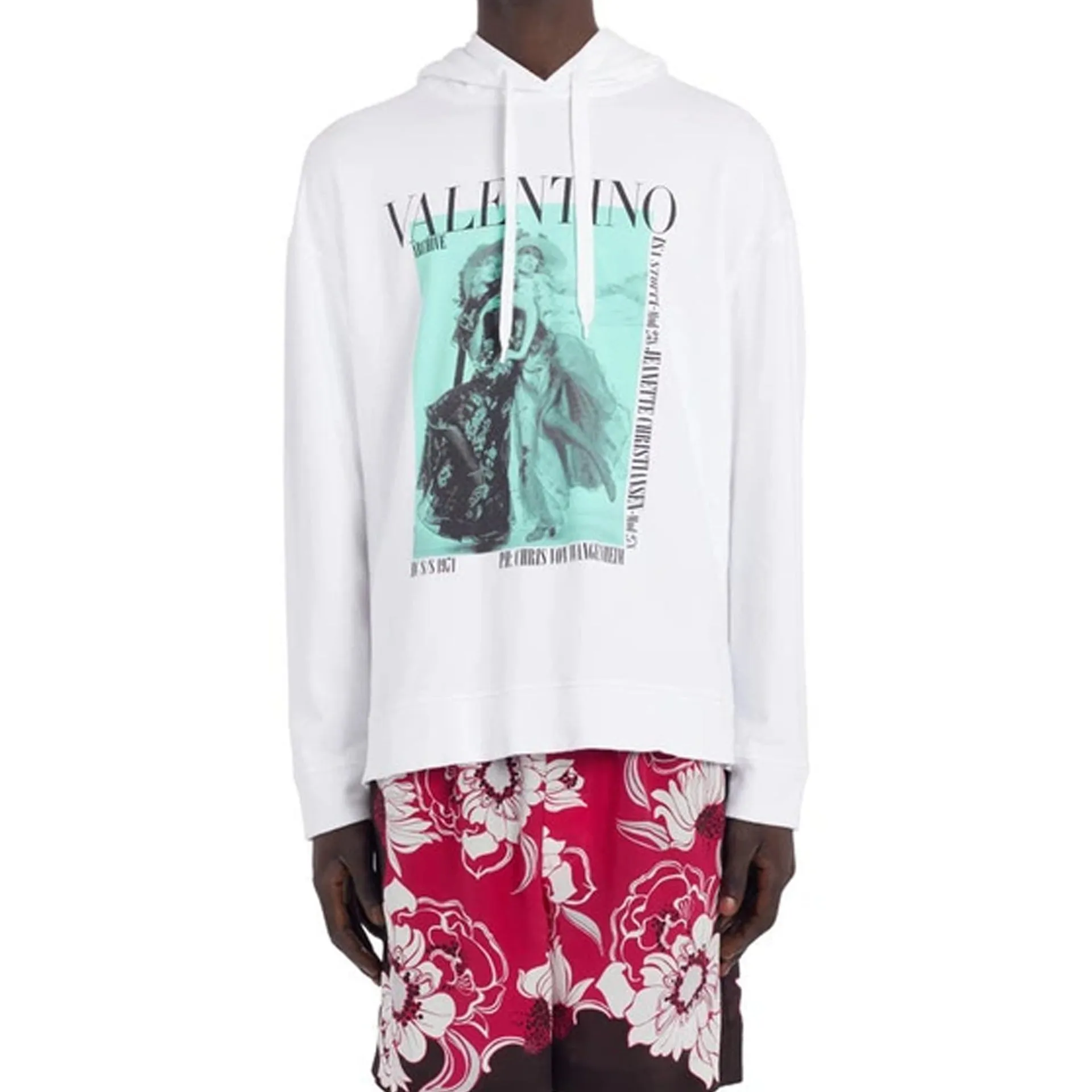 Valentino Archive 1971 Graphic-Print Hoodie Sweatshirt sold by Siebentaschen product image thumbnail 2
