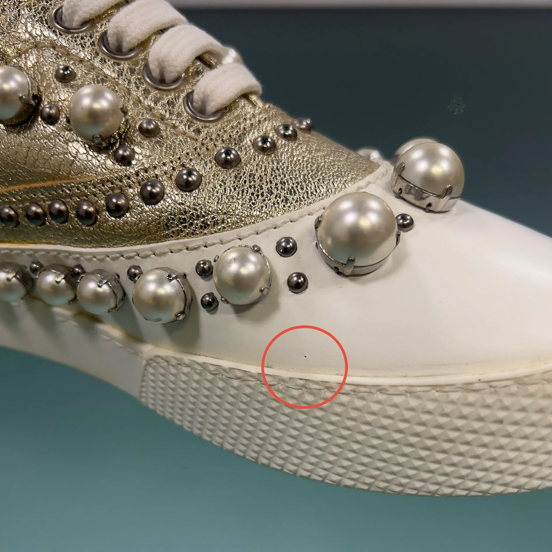 Miu Miu Embellished Sneakers sold by Siebentaschen product image thumbnail 5