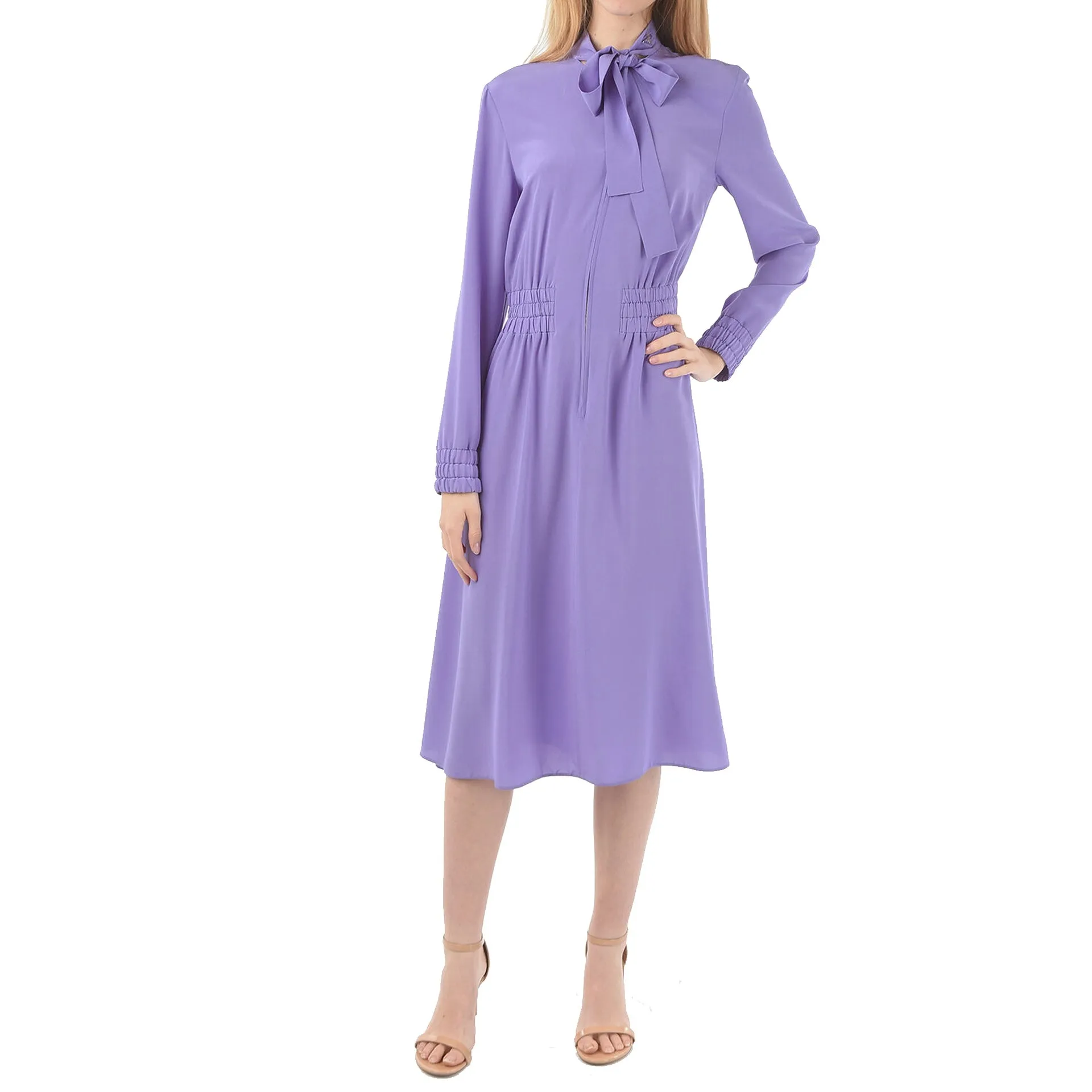 Prada Tie Neck Silk Dress sold by Siebentaschen product image thumbnail 2