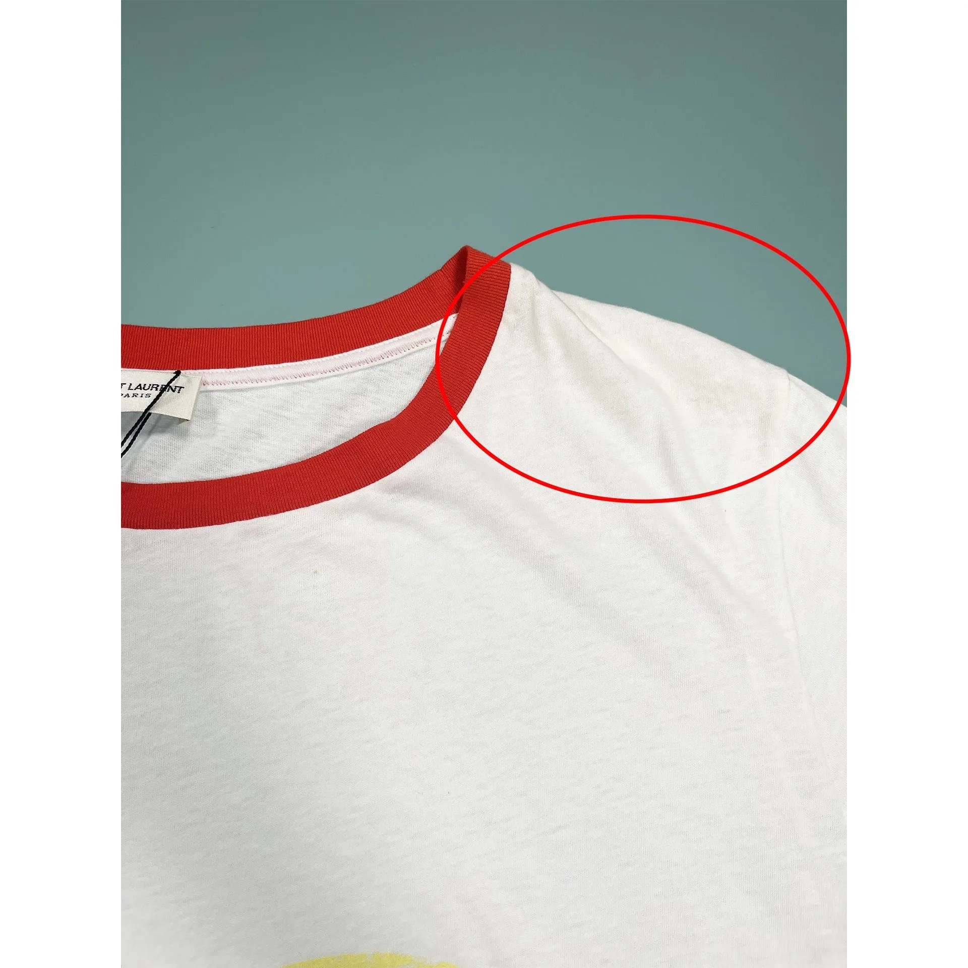 Saint Laurent Cotton Printed T-Shirt sold by Siebentaschen product image thumbnail 4