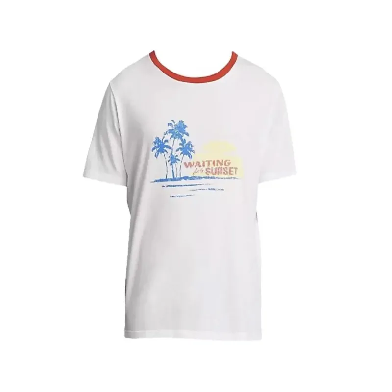 Saint Laurent Cotton Printed T-Shirt sold by Siebentaschen