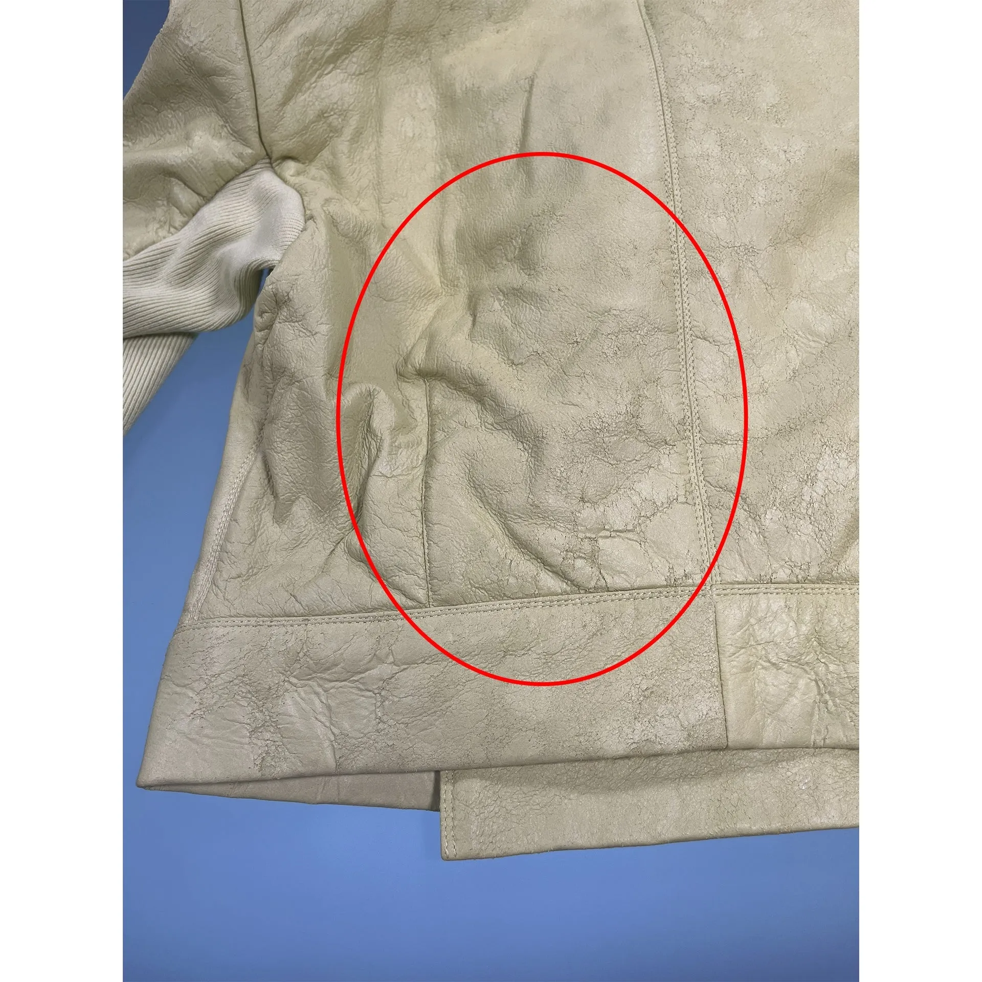 Rick Owen Leather Jacket sold by Siebentaschen product image thumbnail 5